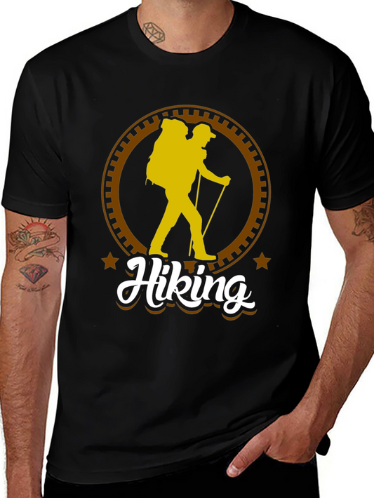 Hiking Adventure Graphic Tee - Black