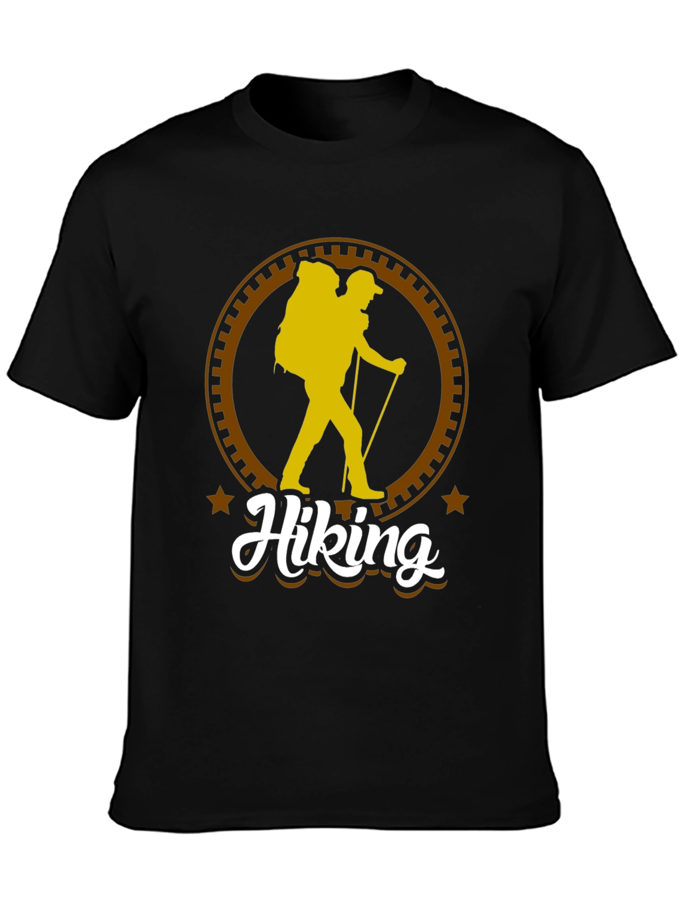 Hiking Adventure Graphic Tee - Black
