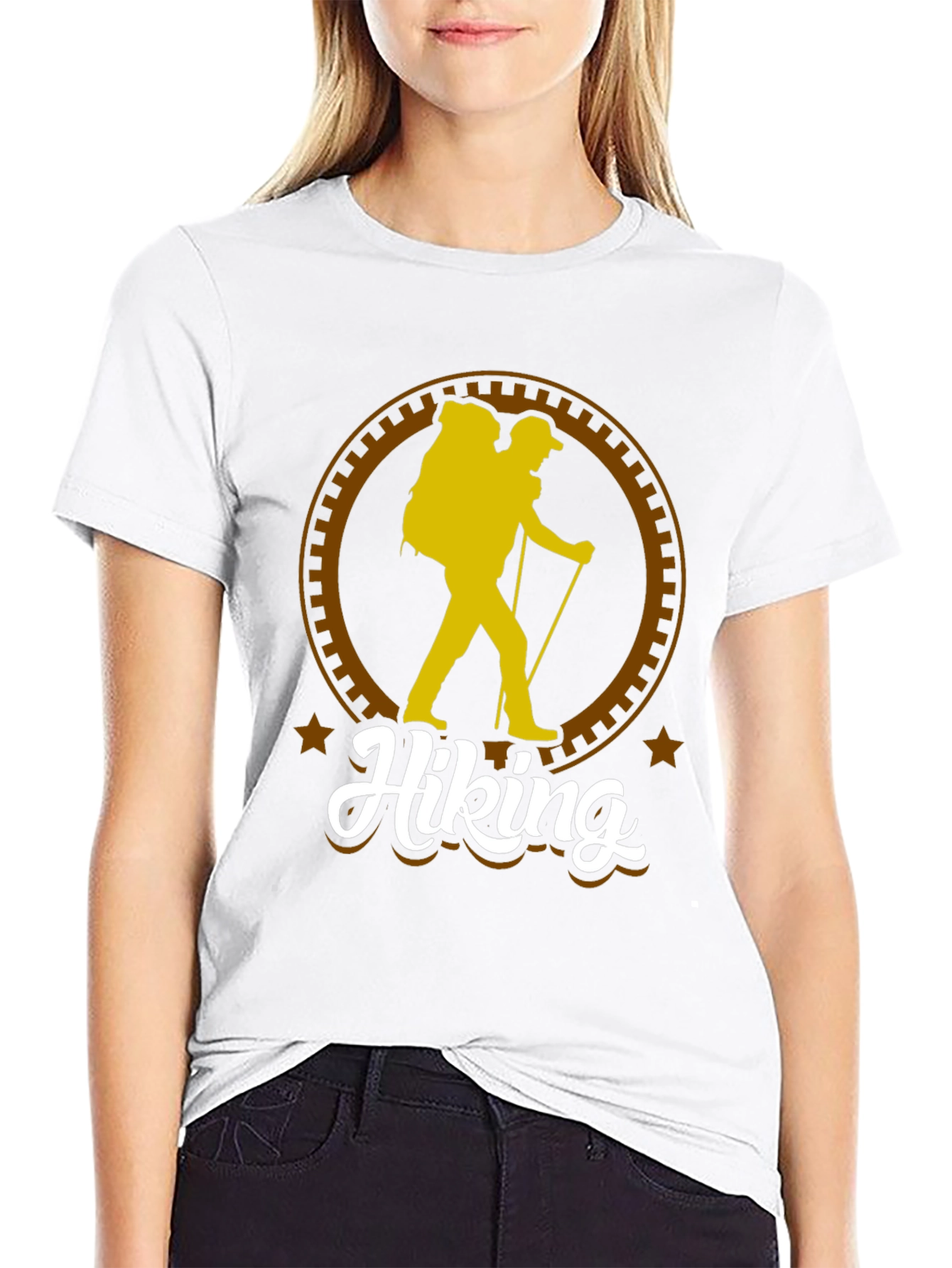 Hiking Adventure Graphic Tee - Black