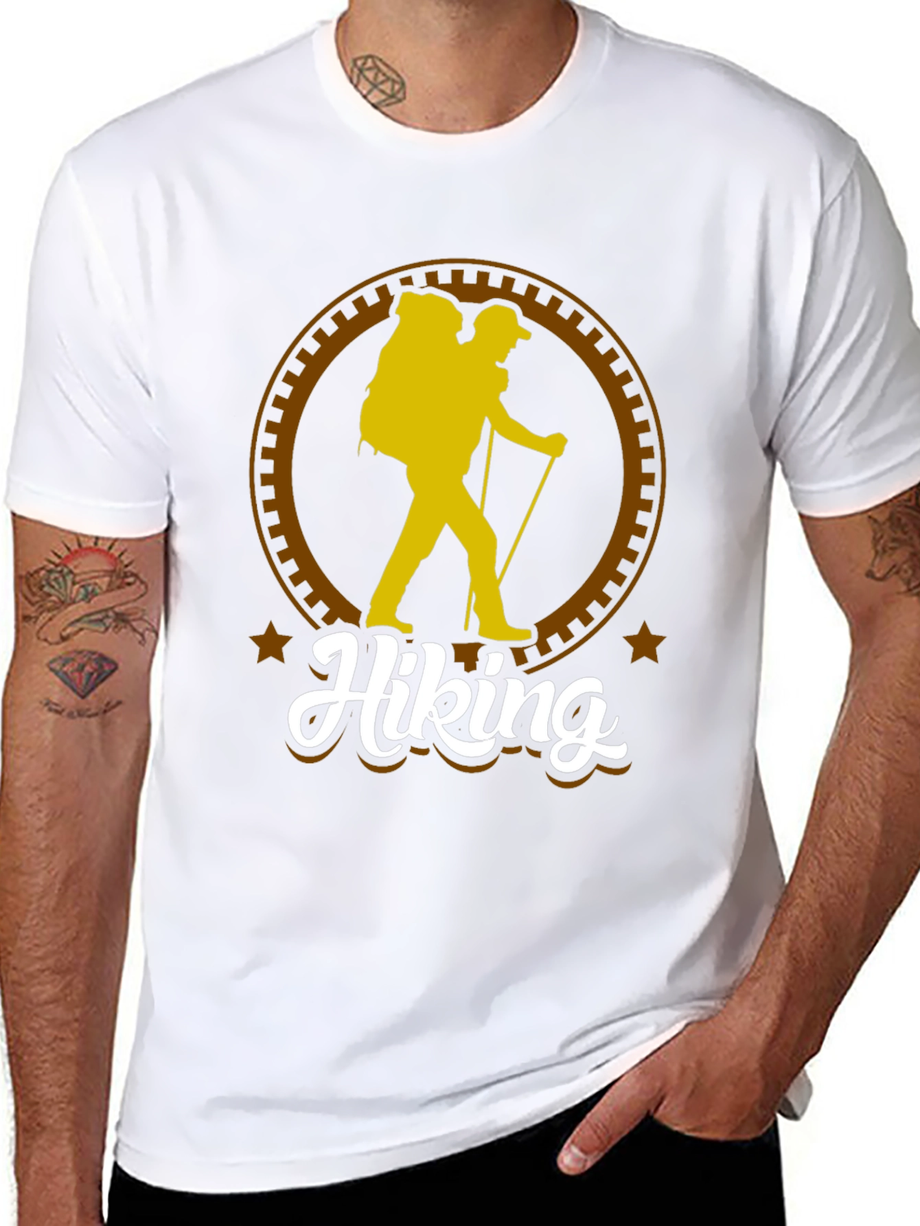 Hiking Adventure Graphic Tee - Black