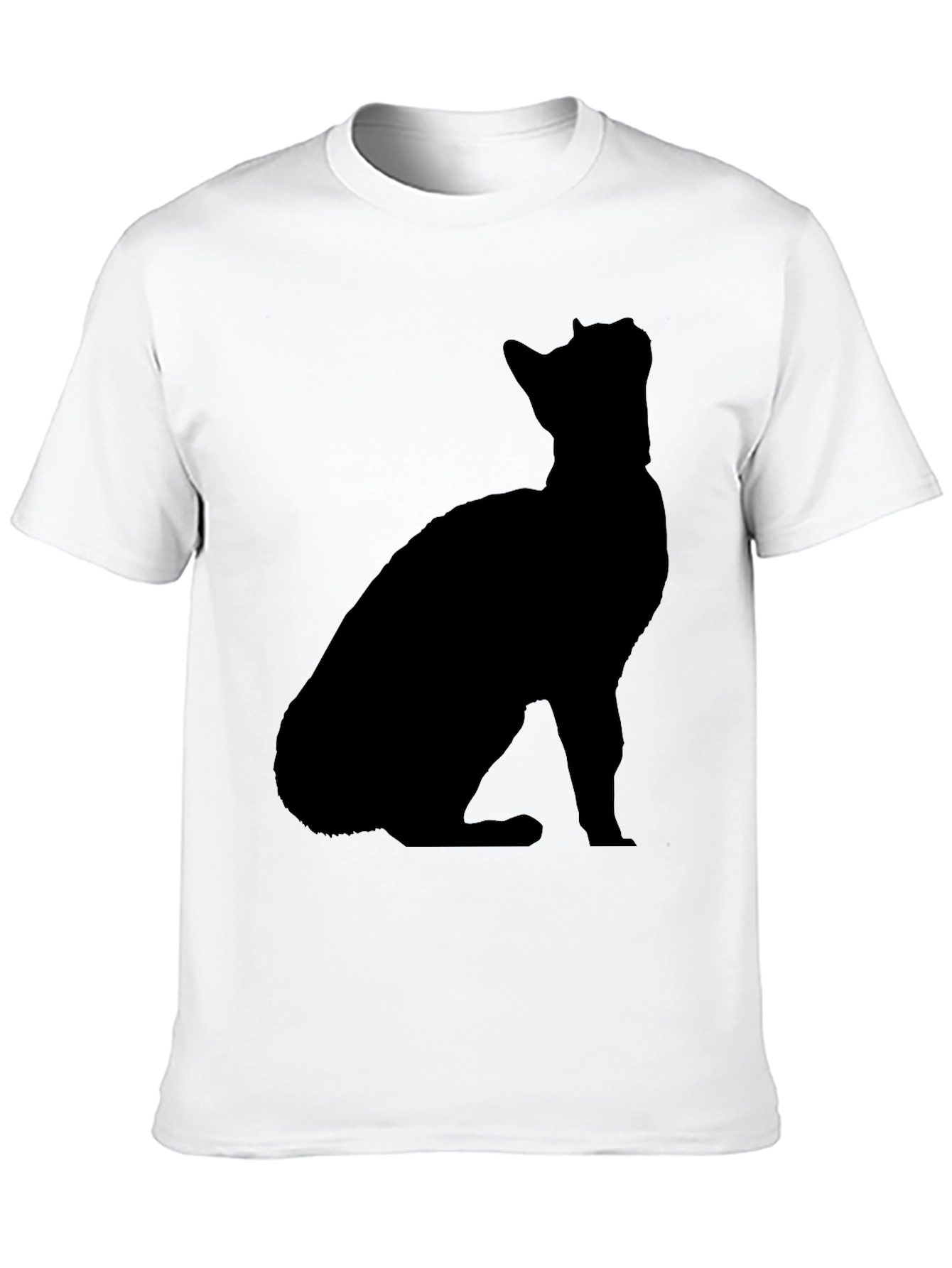 Cat Silhouette Black T-Shirt