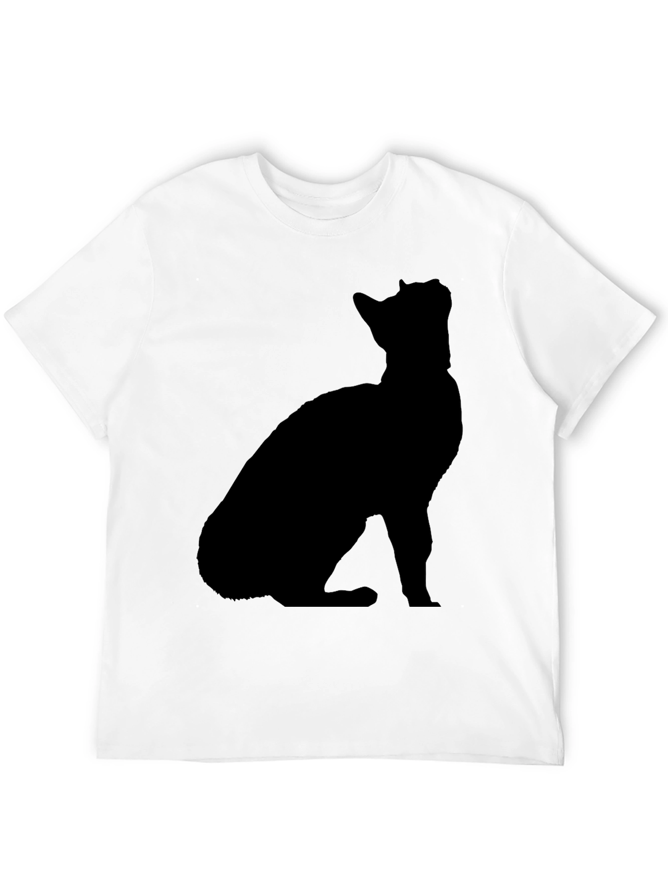 Cat Silhouette Black T-Shirt