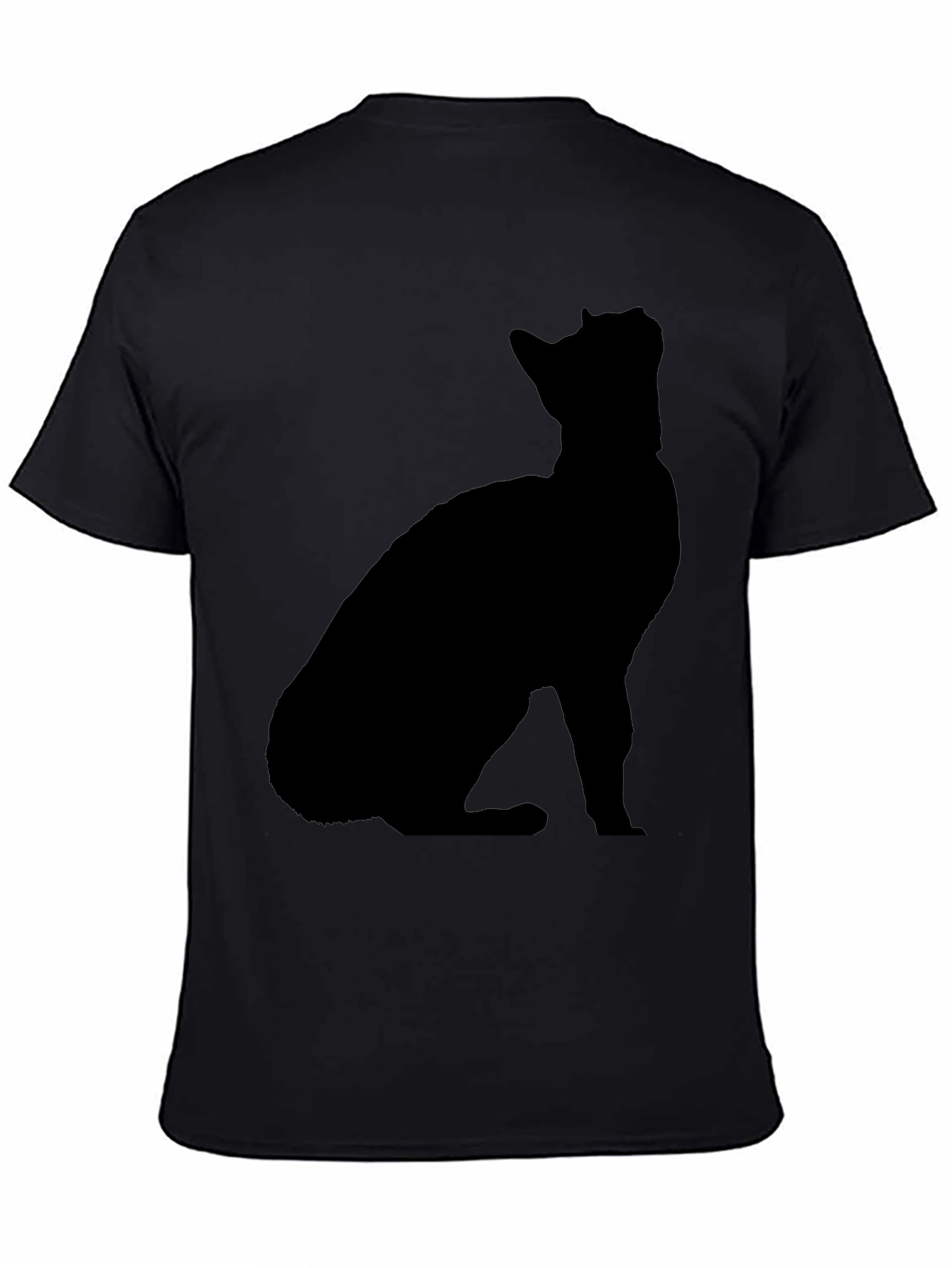 Cat Silhouette Black T-Shirt
