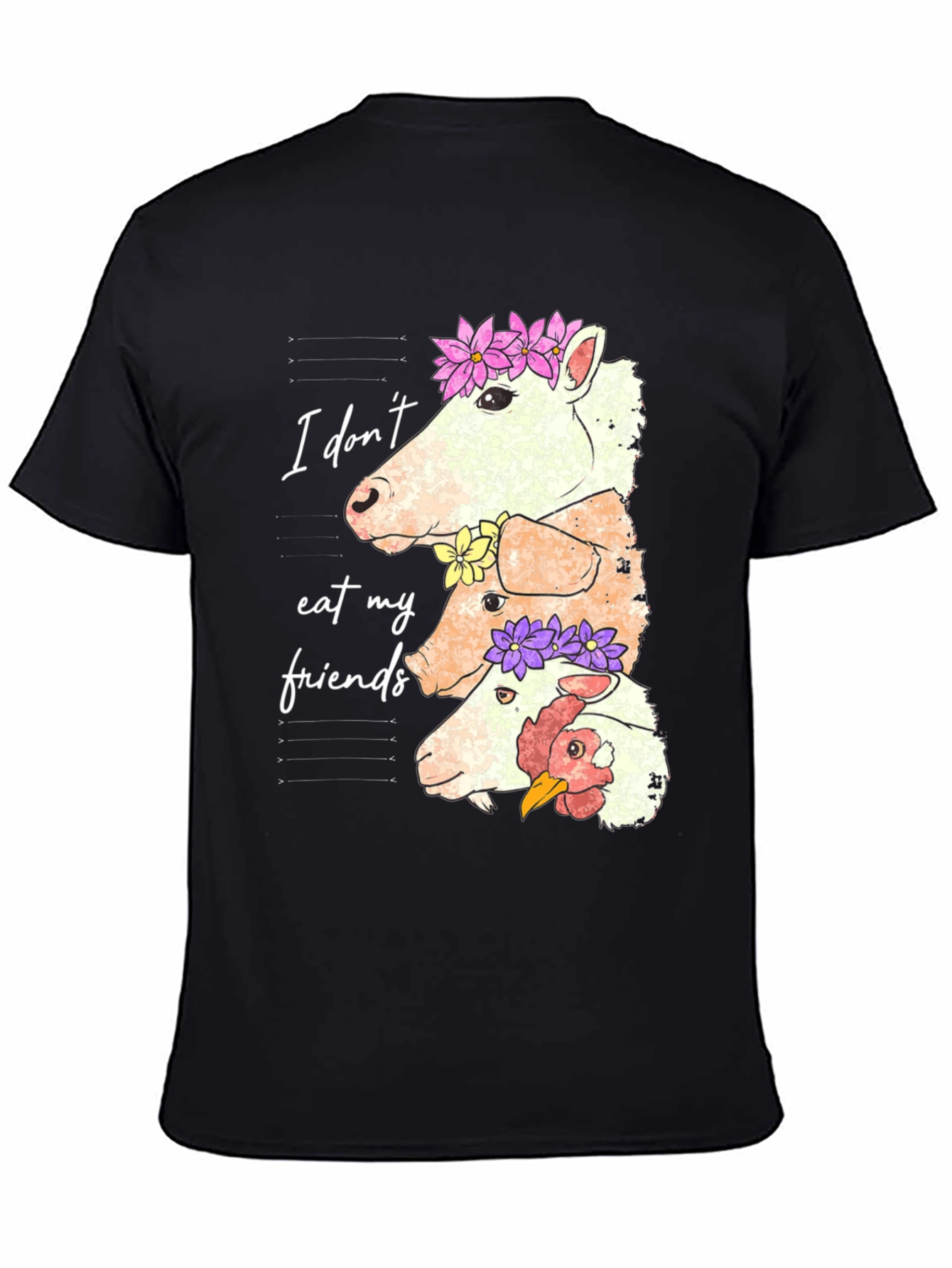 Vegan T-Shirt: I Dont Eat My Friends Tee