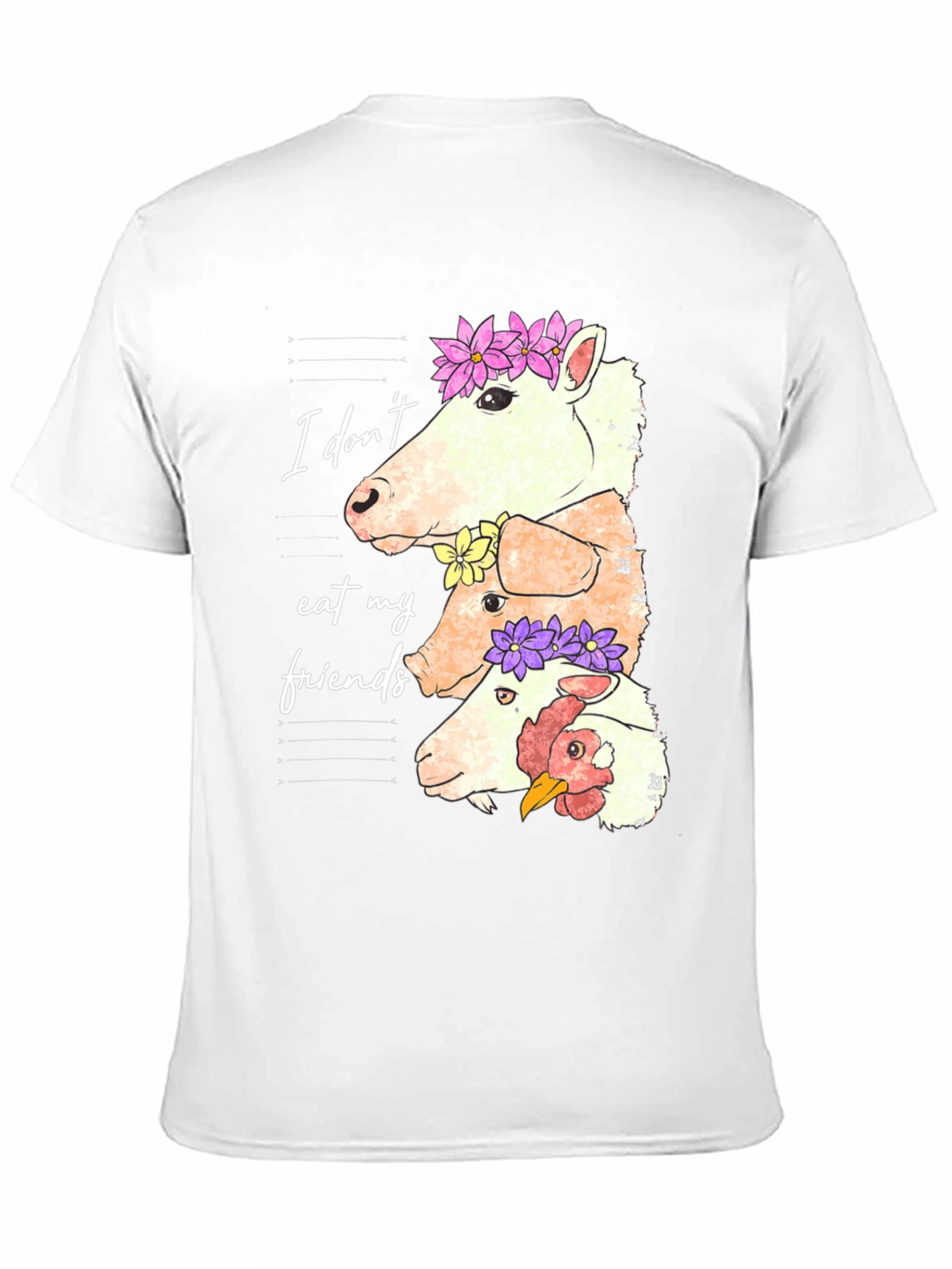 Vegan T-Shirt: I Dont Eat My Friends Tee