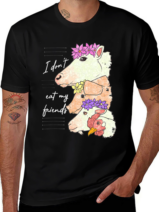 Vegan T-Shirt: I Dont Eat My Friends Tee