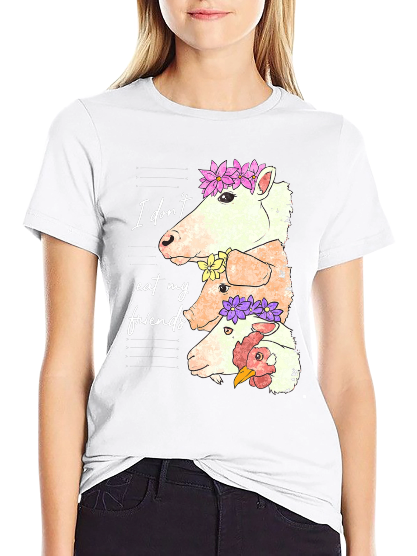 Vegan T-Shirt: I Dont Eat My Friends Tee