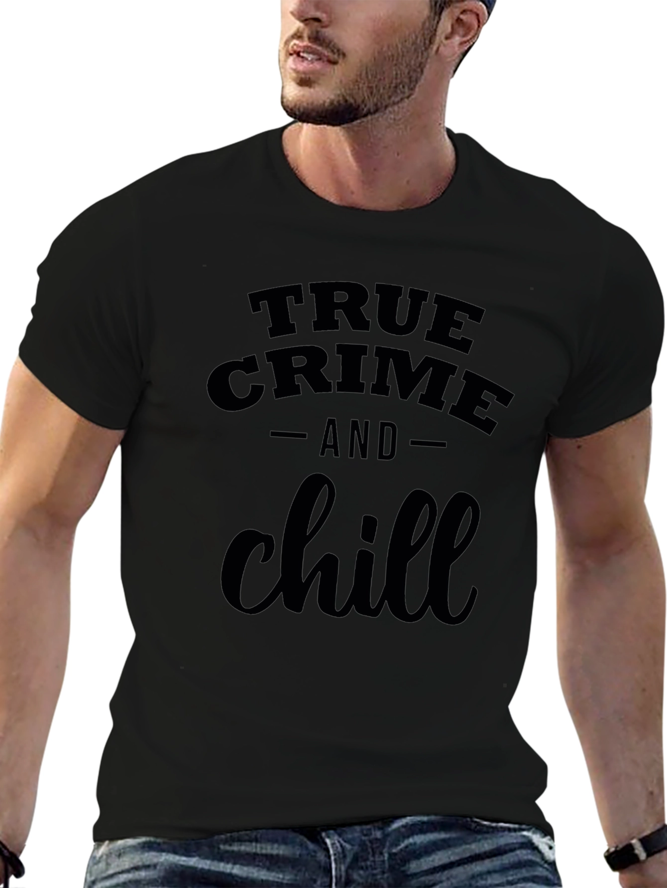 True Crime & Chill Black T-Shirt