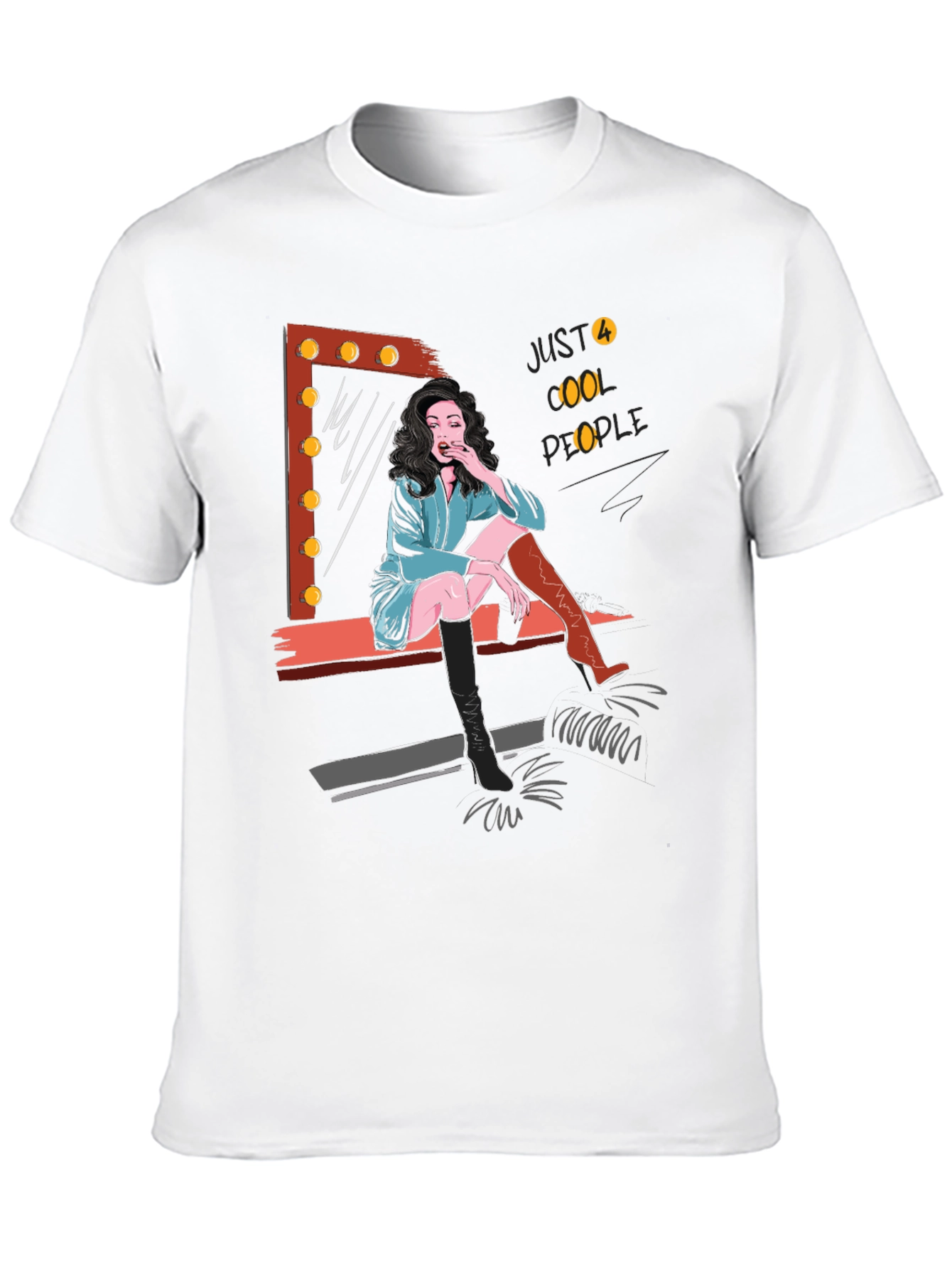 Just Cool People Graphic Tee - Black