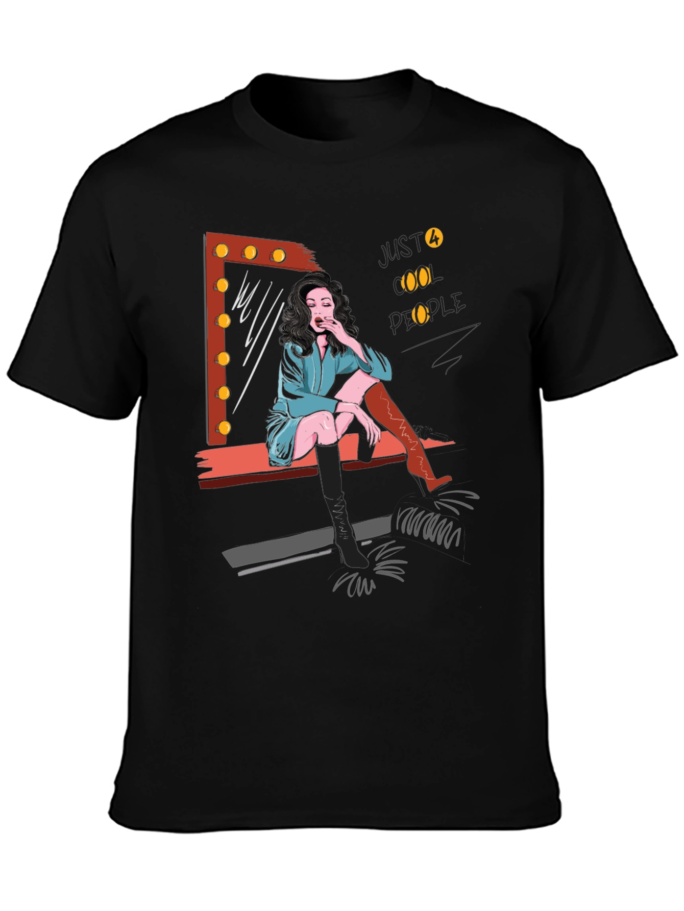 Just Cool People Graphic Tee - Black
