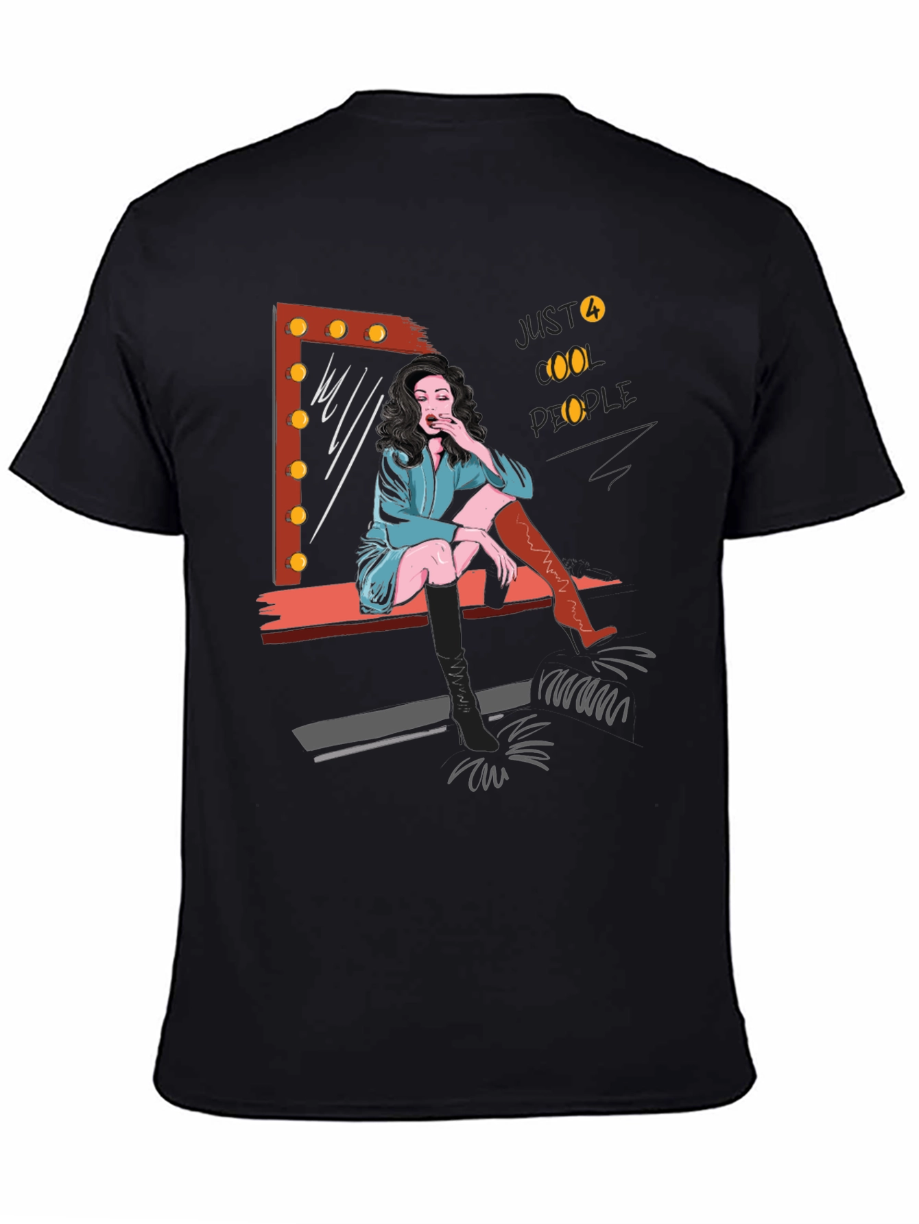Just Cool People Graphic Tee - Black