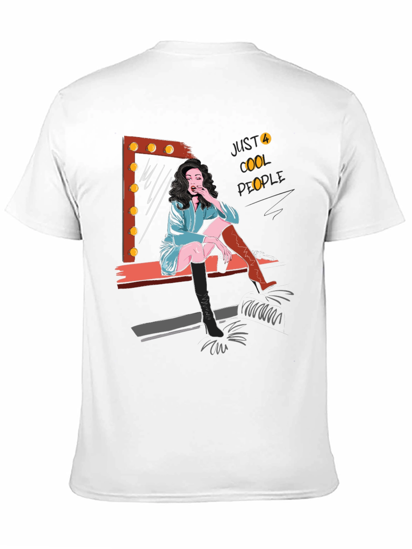 Just Cool People Graphic Tee - Black