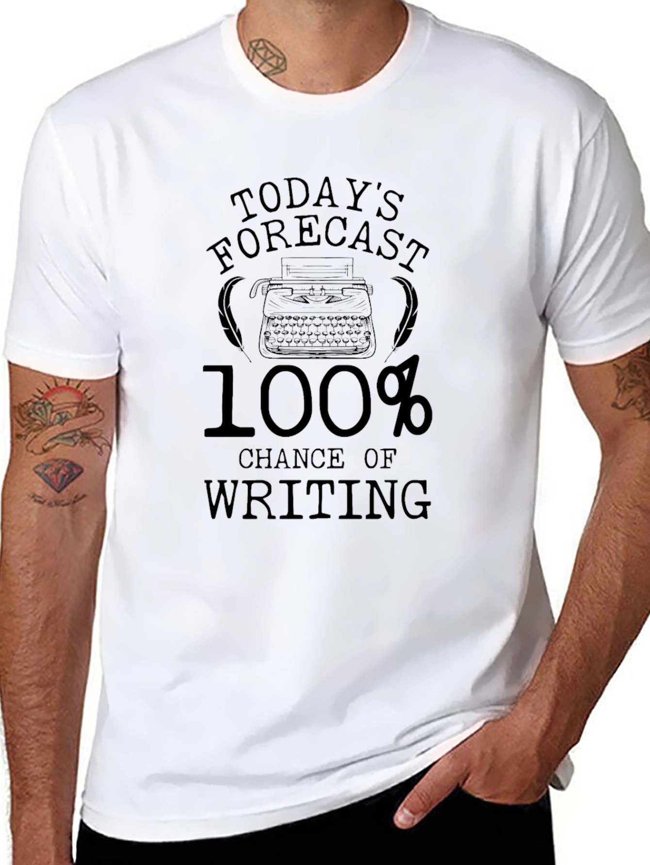 Todays Forecast Writing T-Shirt