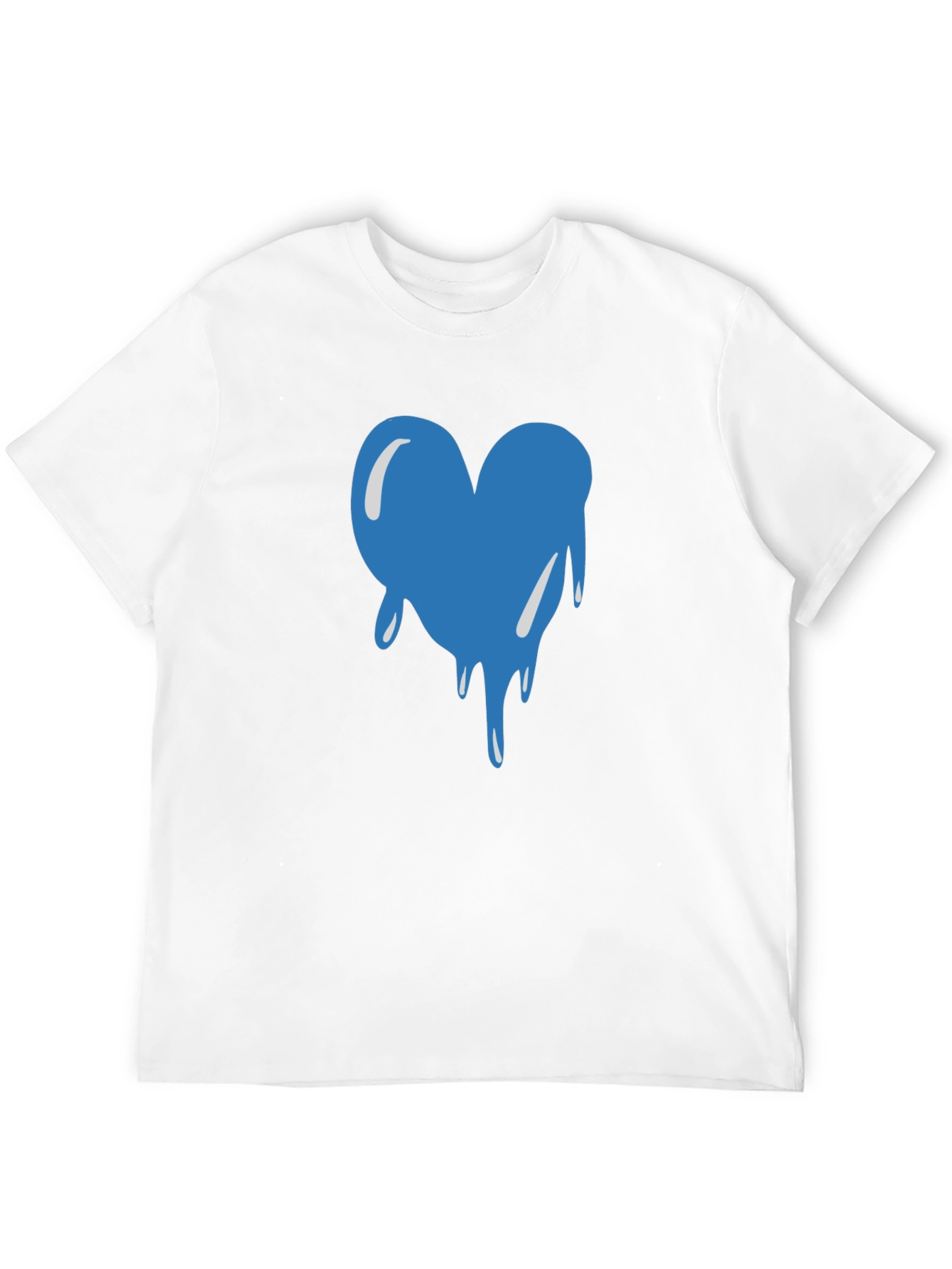 Dripping Heart Graphic Black T-Shirt