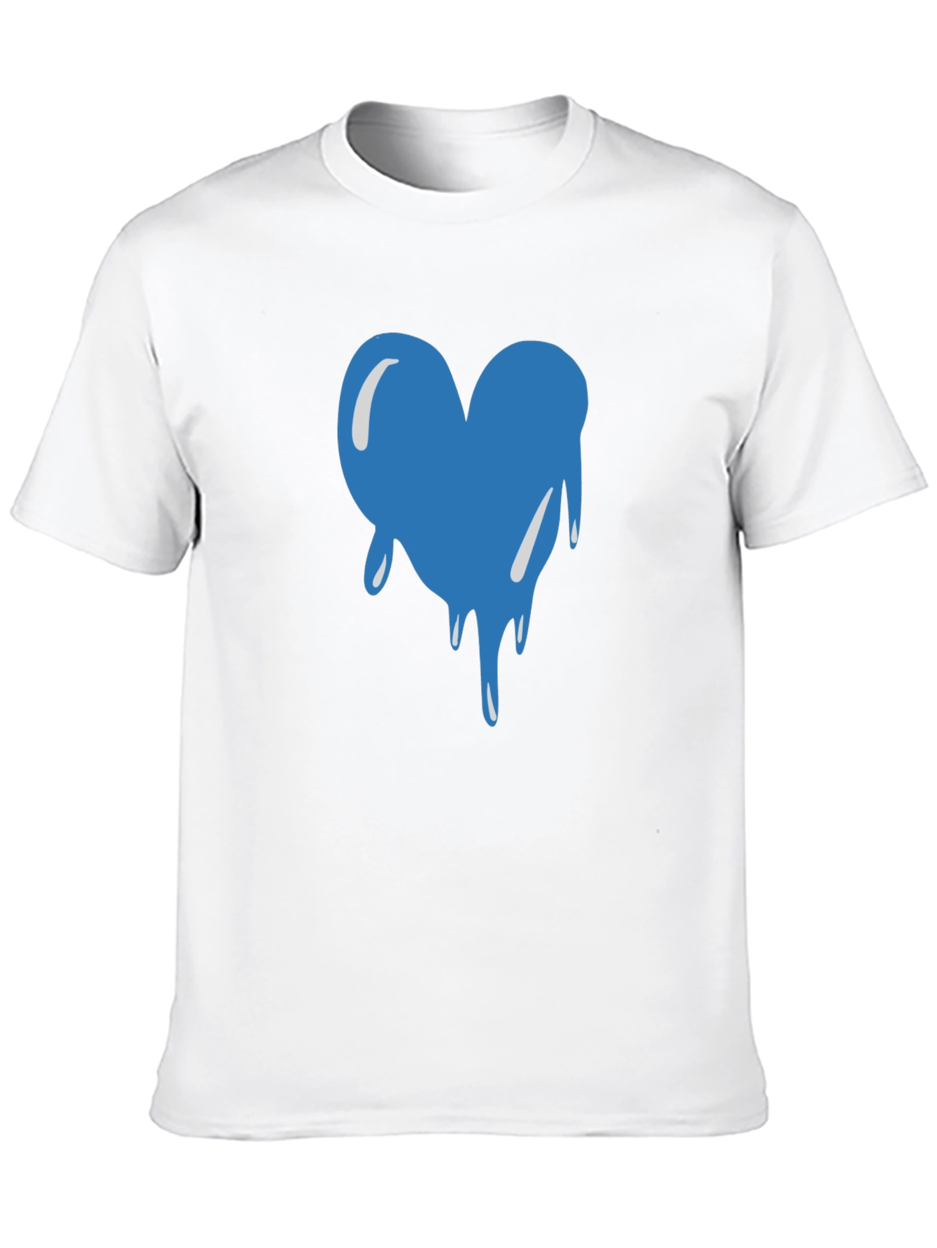 Dripping Heart Graphic Black T-Shirt