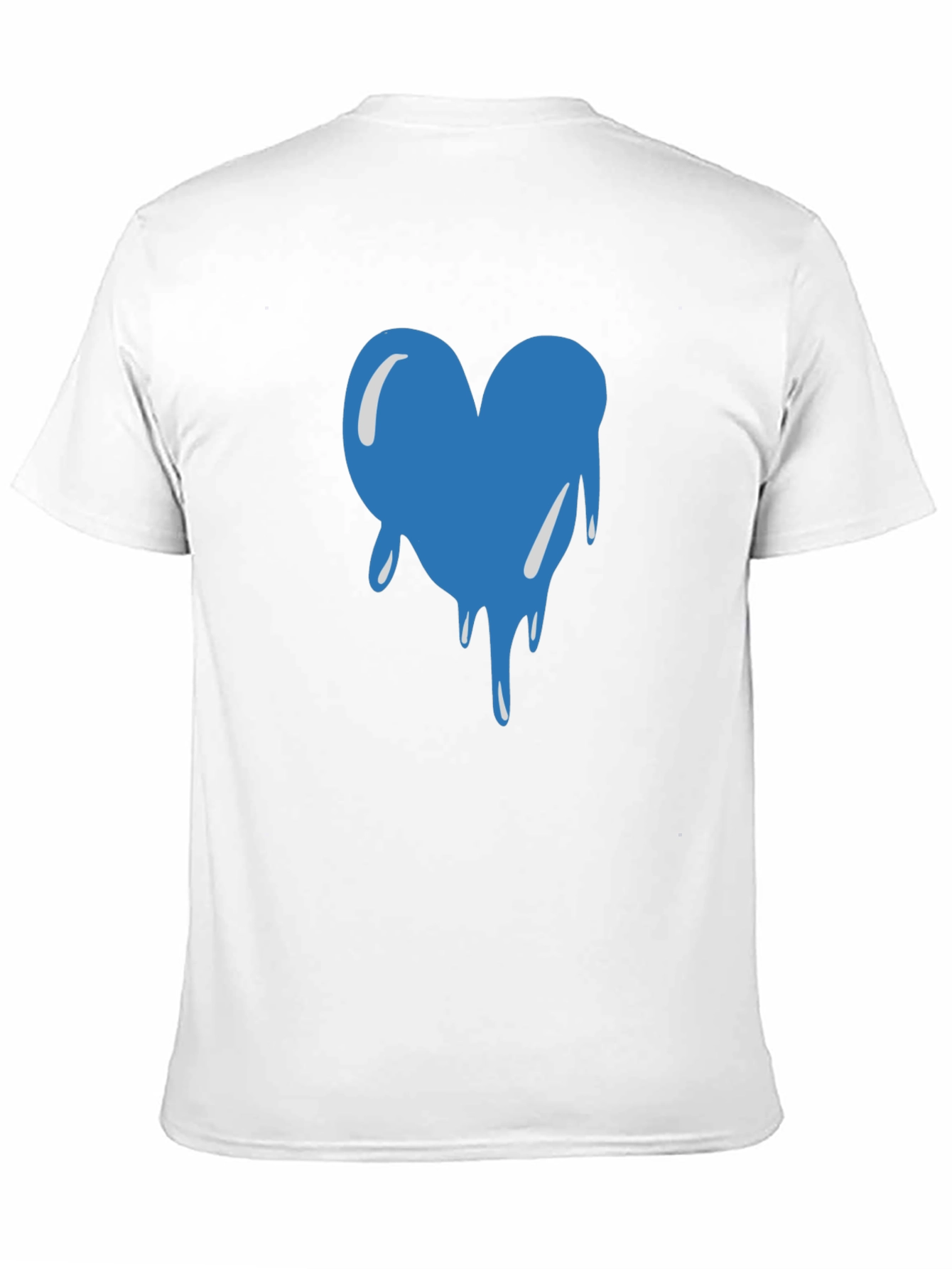 Dripping Heart Graphic Black T-Shirt