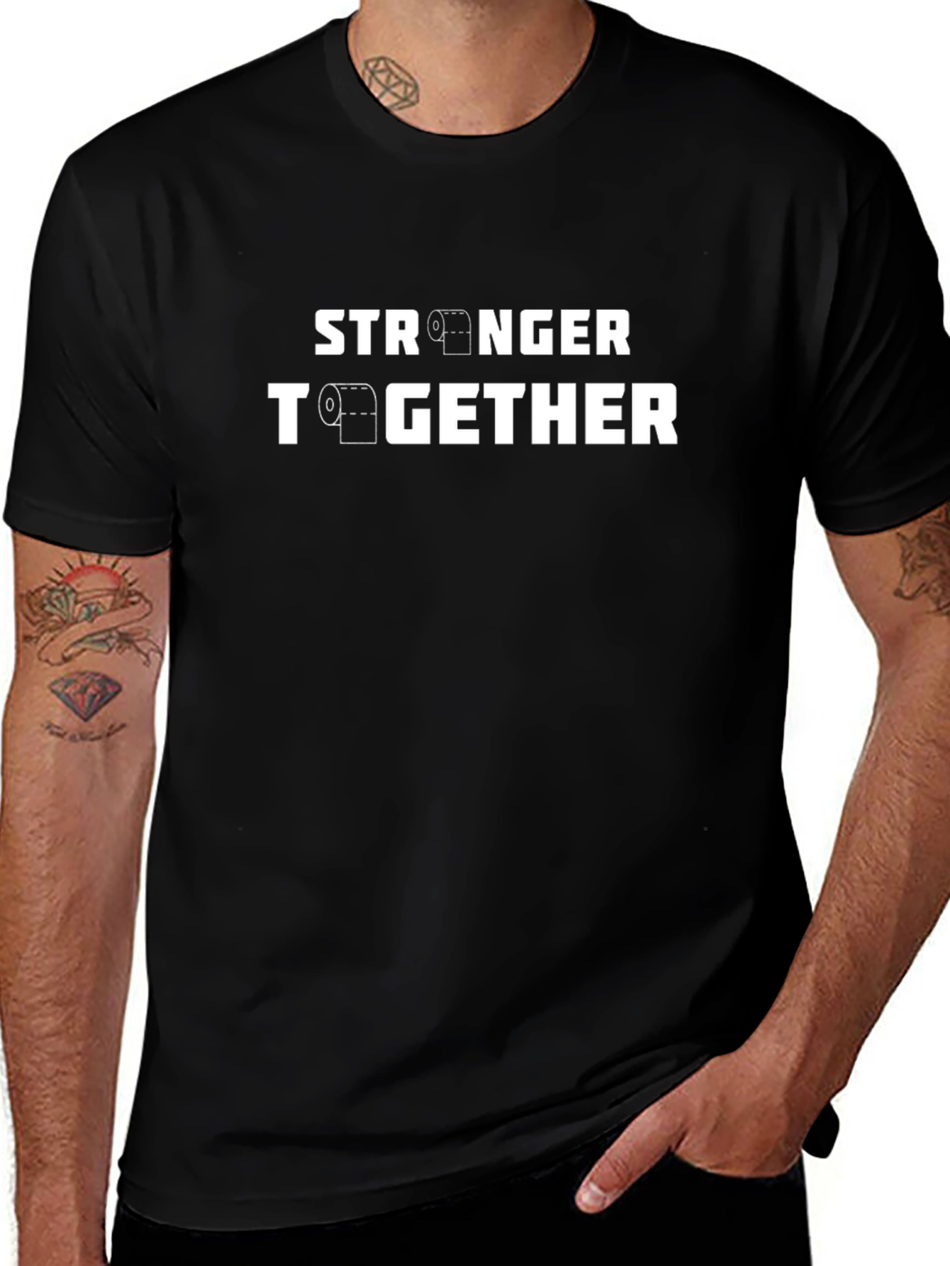 Stronger Together T-Shirt - Toilet Paper Graphic
