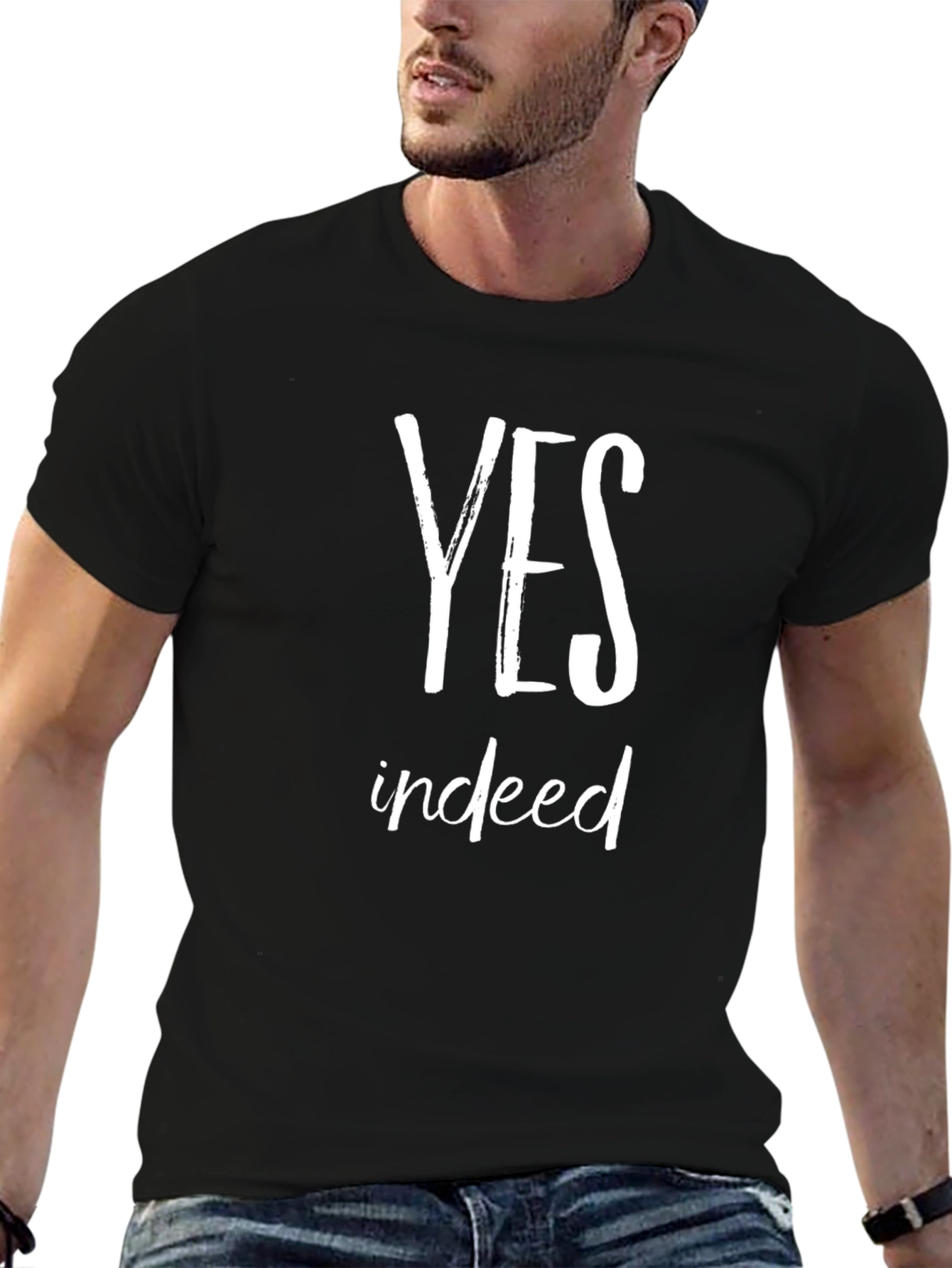 Yes Indeed Graphic Tee - Soft Cotton T-Shirt