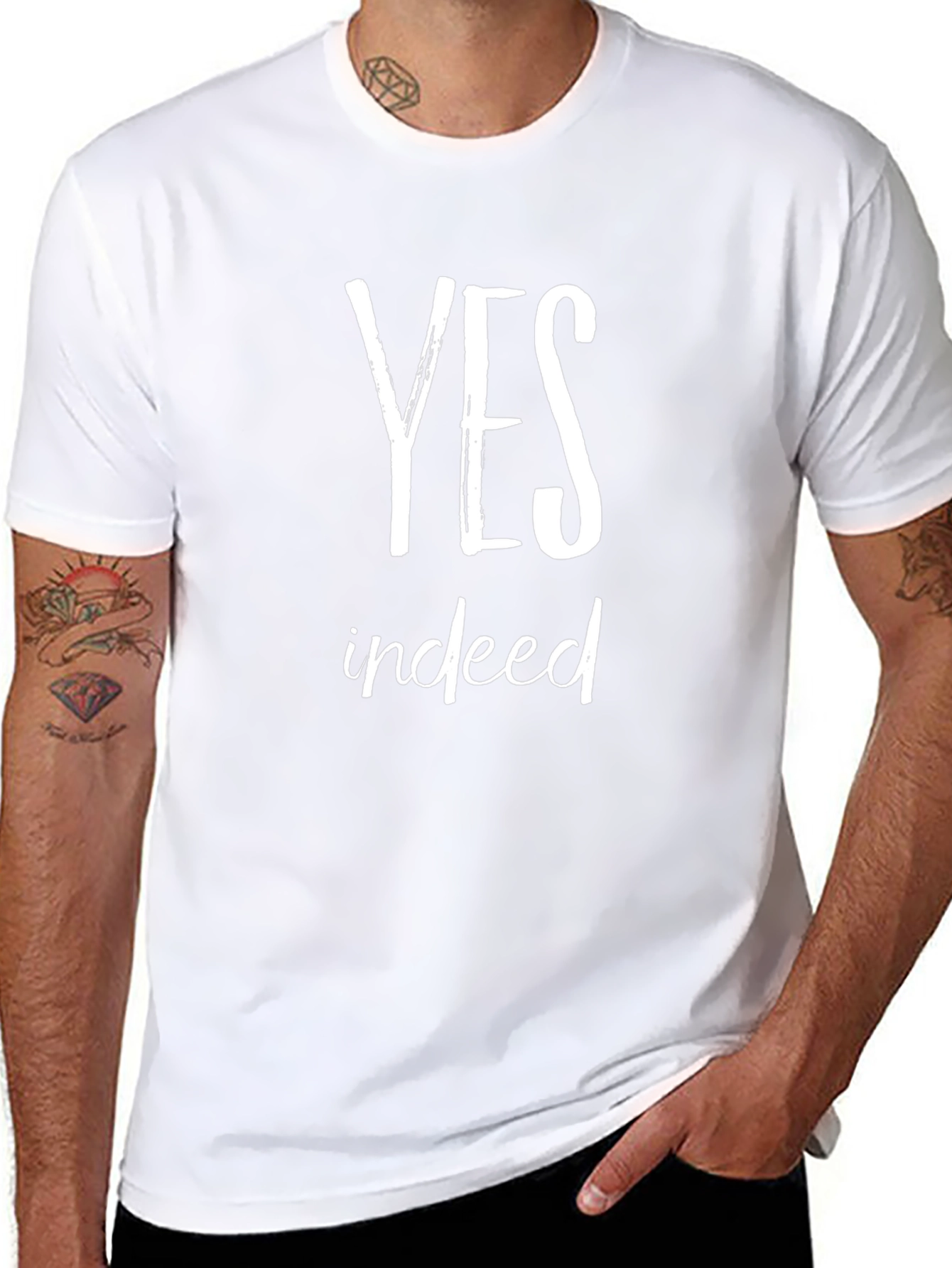 Yes Indeed Graphic Tee - Soft Cotton T-Shirt