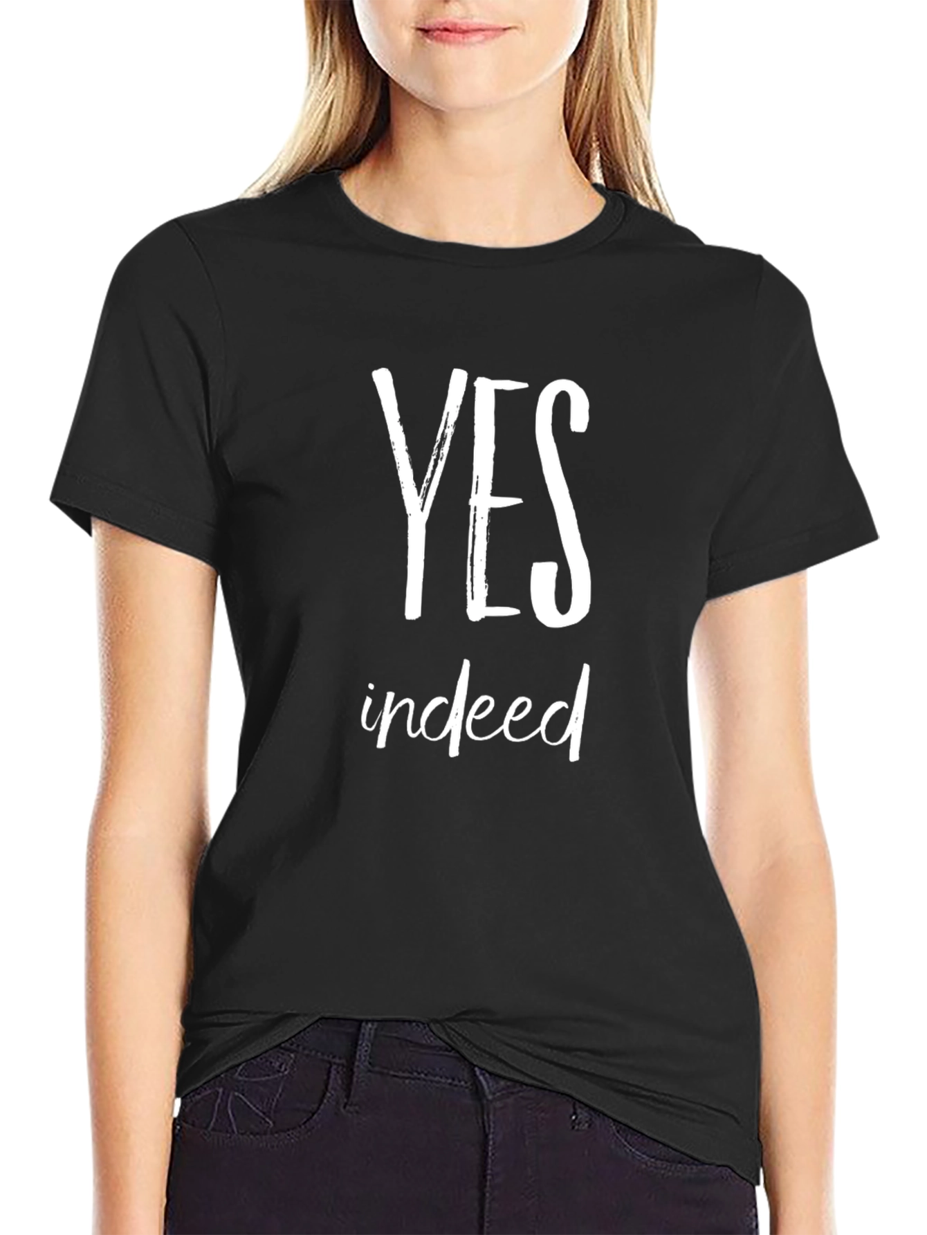 Yes Indeed Graphic Tee - Soft Cotton T-Shirt