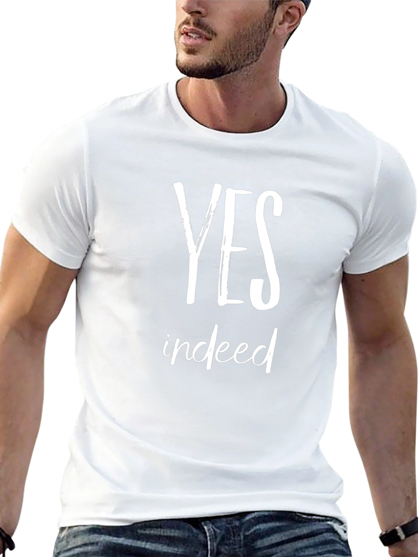 Yes Indeed Graphic Tee - Soft Cotton T-Shirt