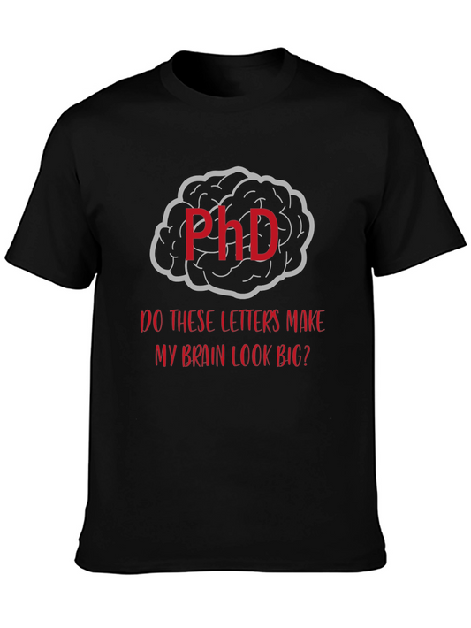 PhD Brain Graphic T-Shirt - Funny Academic Tee