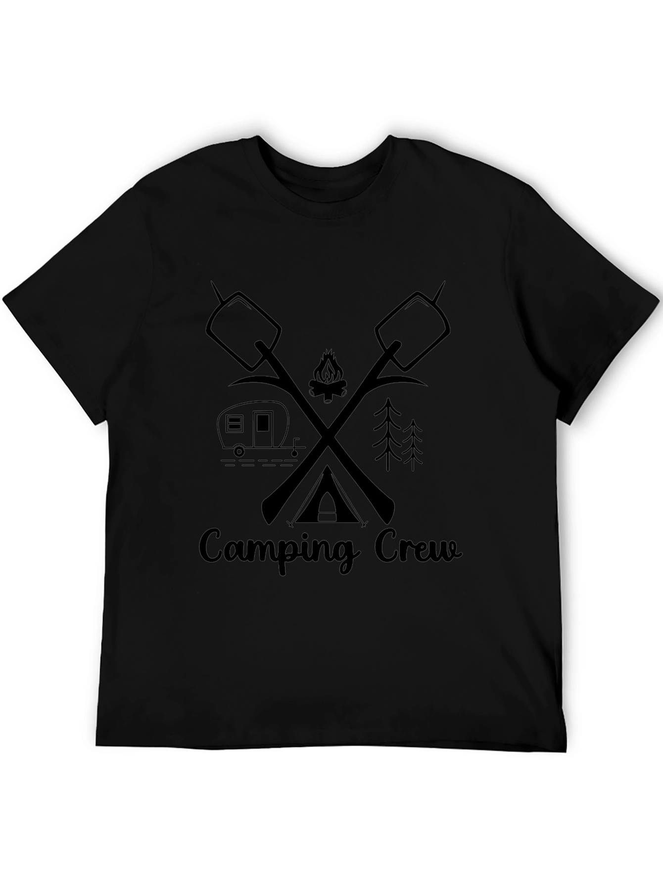 Camping Crew Graphic T-Shirt - Marshmallow Campfire Tee