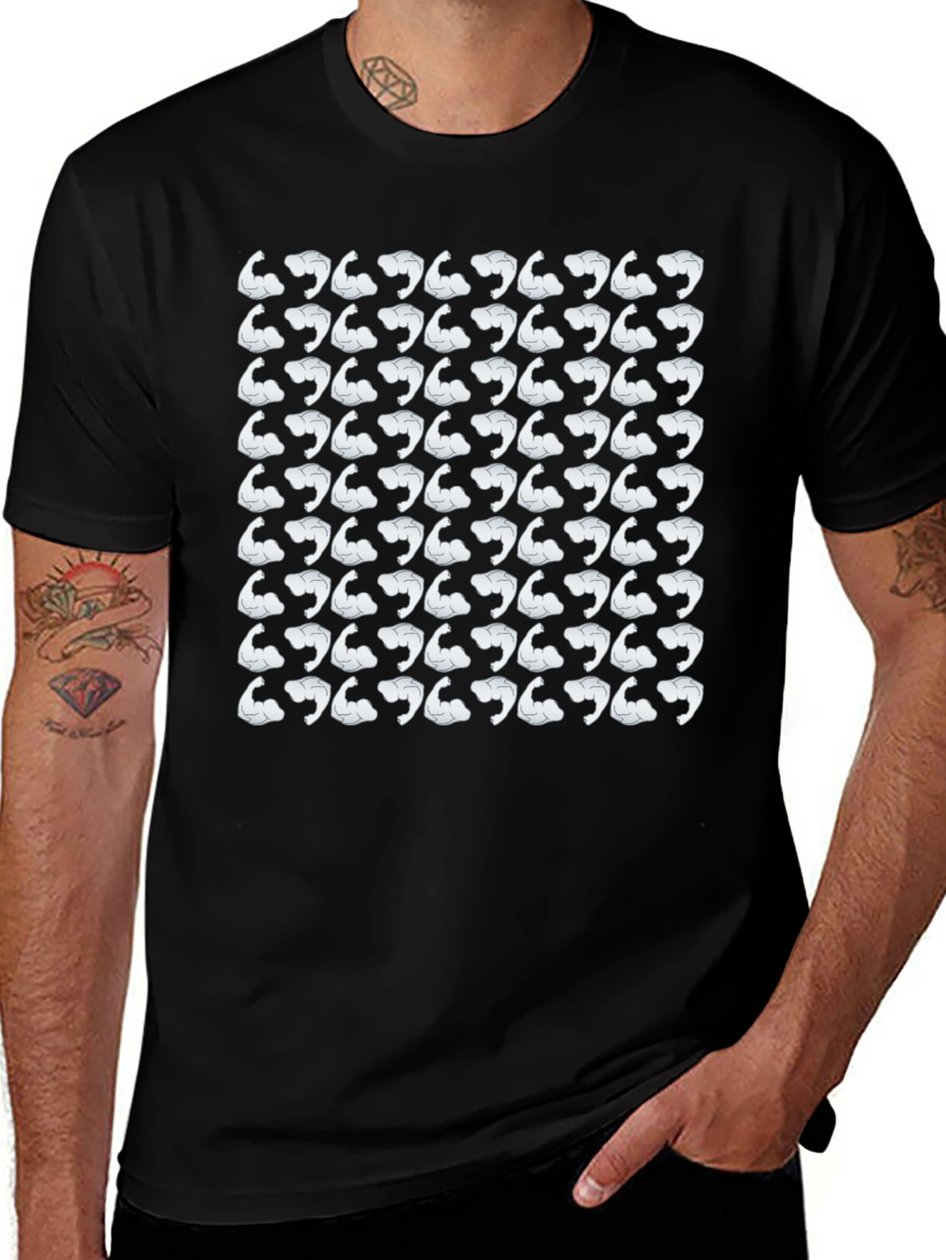 Muscle Mania Black T-Shirt