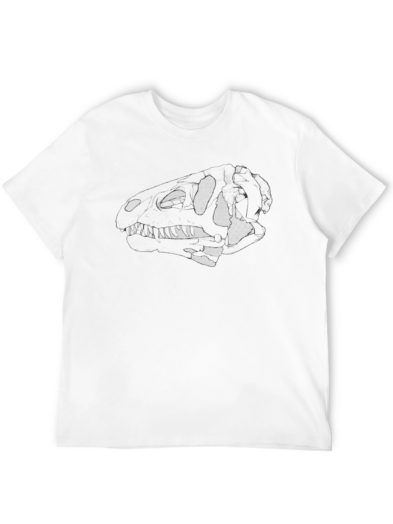 Dinosaur Skull Black T-Shirt - Unique Graphic Tee