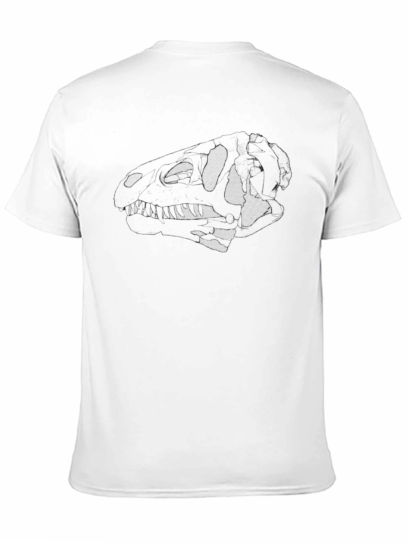 Dinosaur Skull Black T-Shirt - Unique Graphic Tee