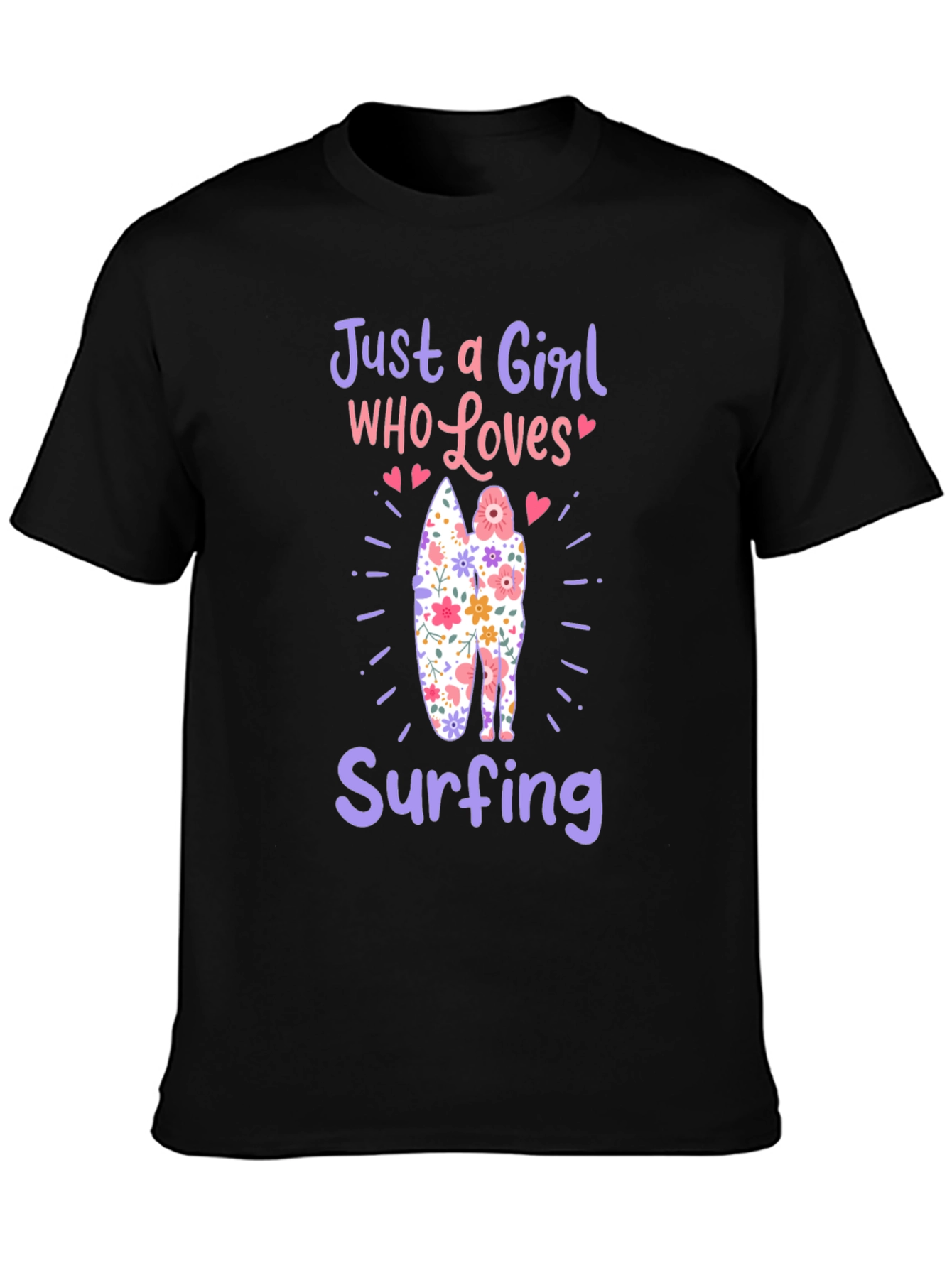 Just a Girl Who Loves Surfing T-Shirt