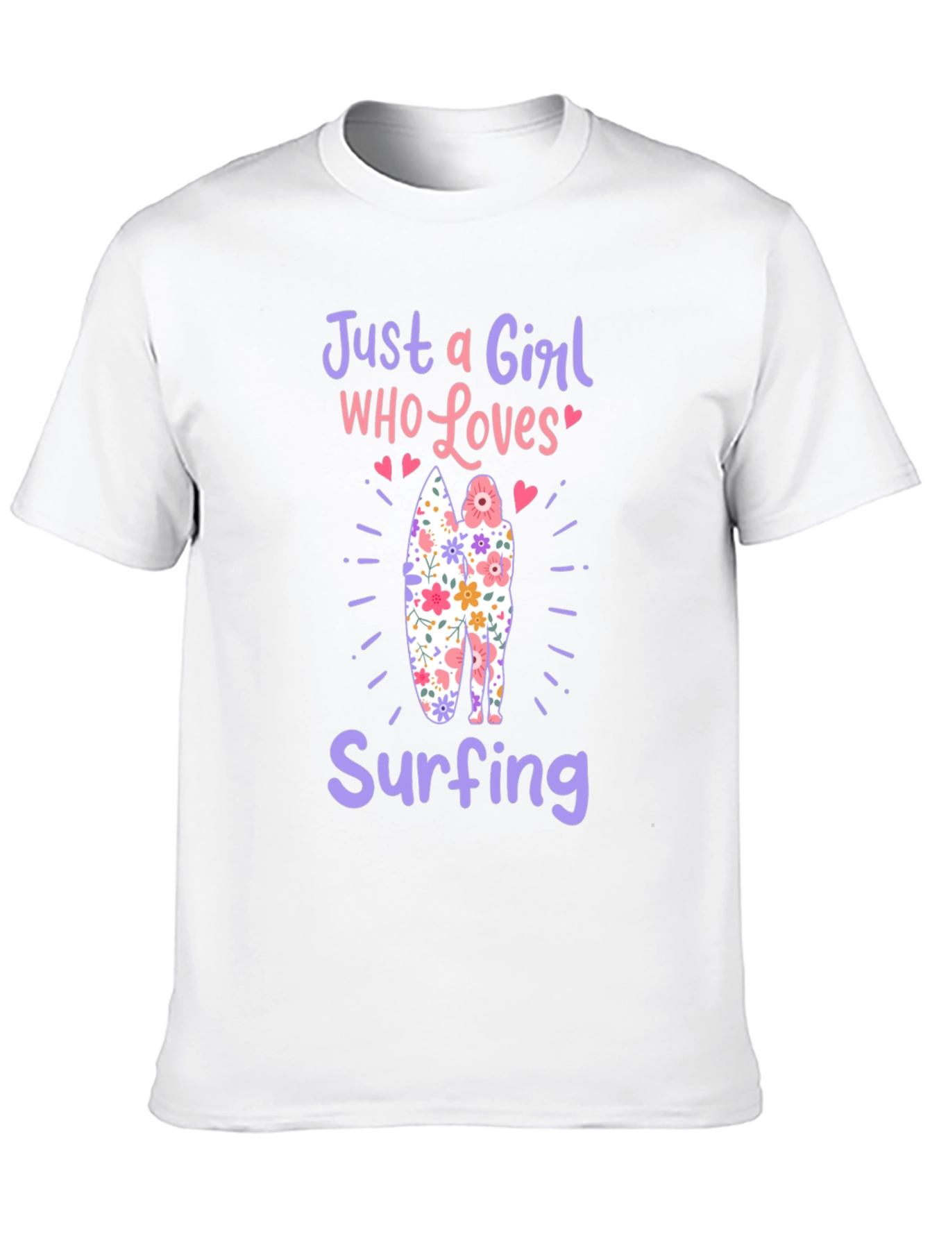 Just a Girl Who Loves Surfing T-Shirt