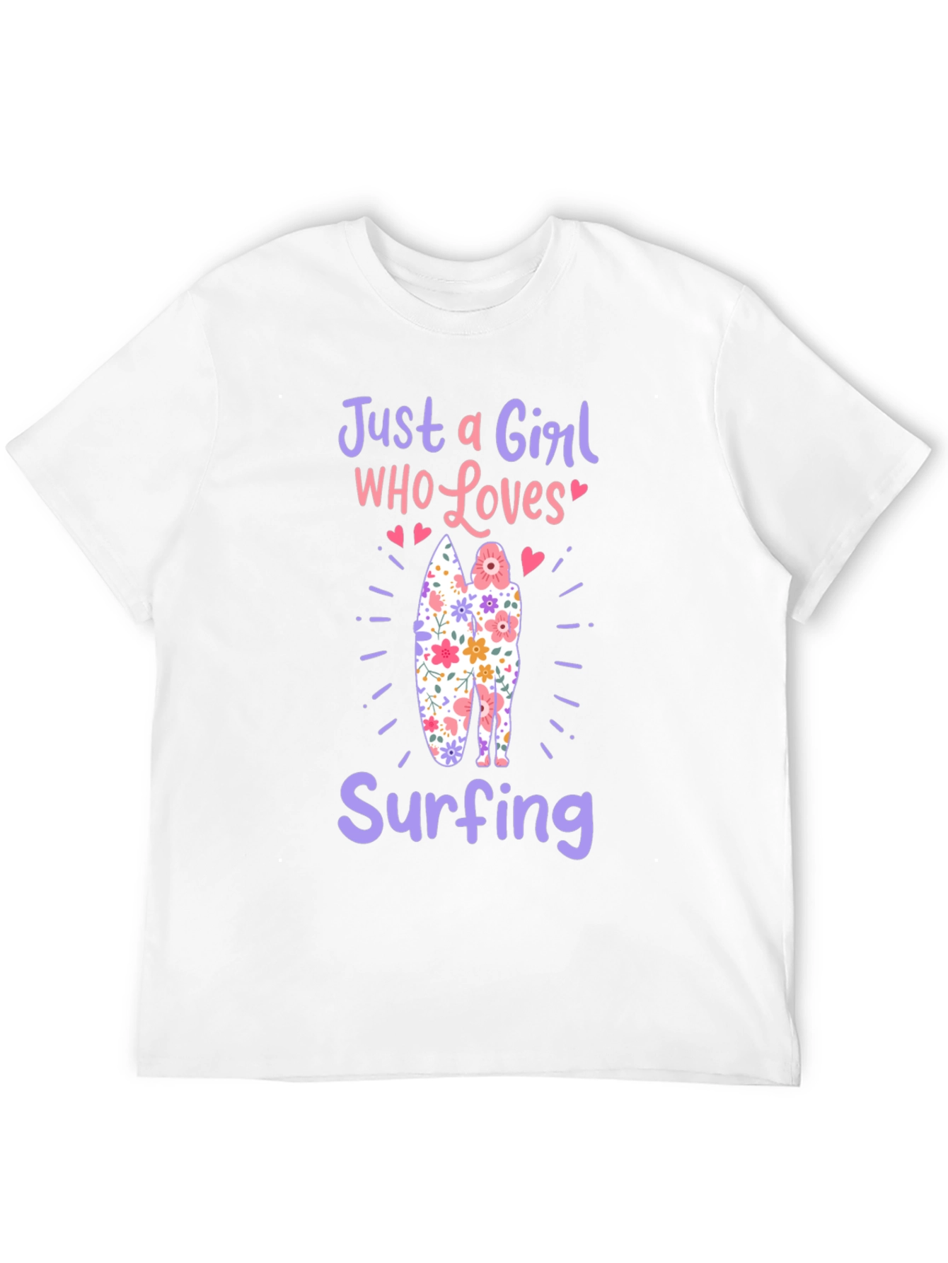 Just a Girl Who Loves Surfing T-Shirt