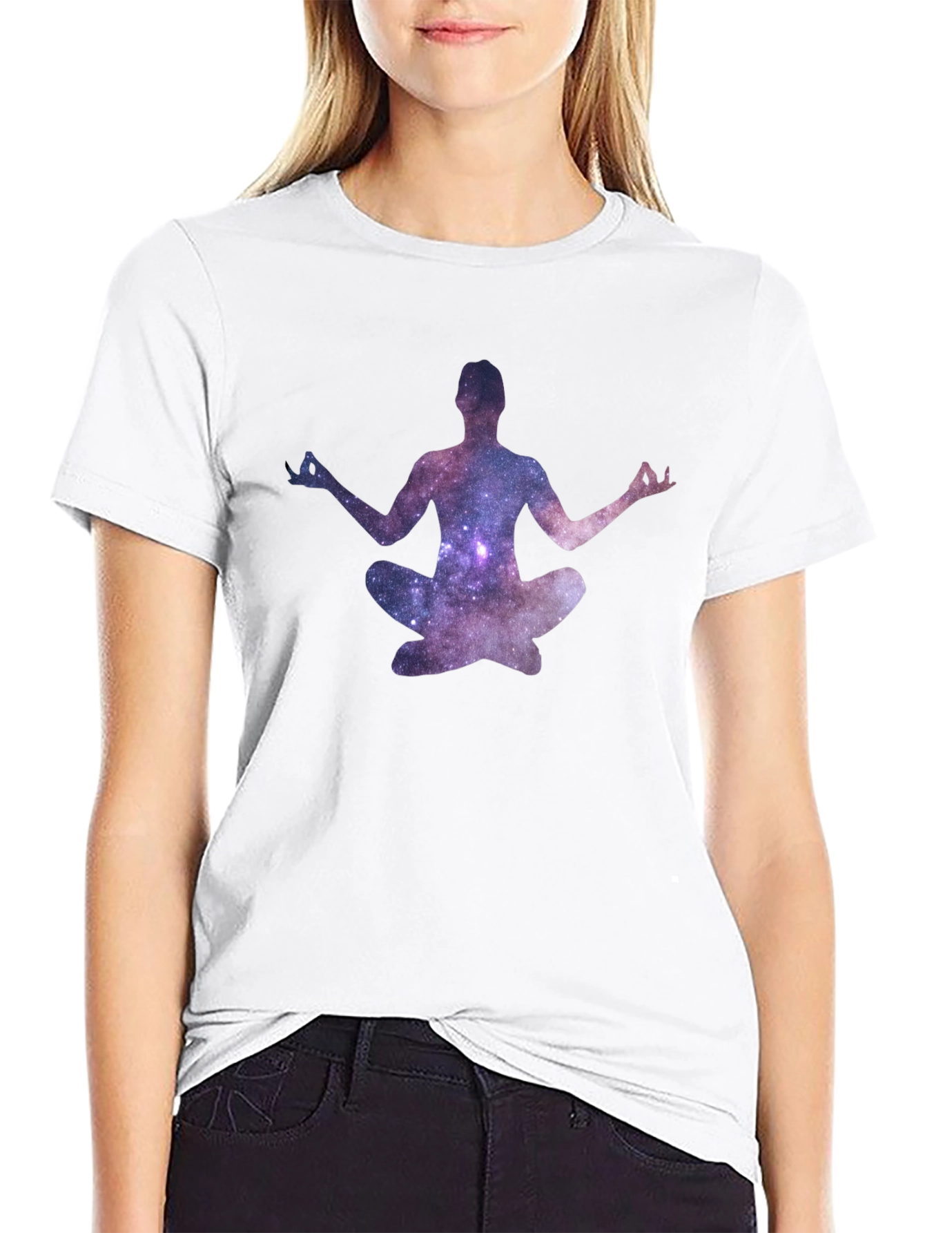 Galaxy Meditation T-Shirt - Black