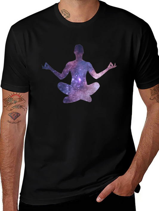 Galaxy Meditation T-Shirt - Black