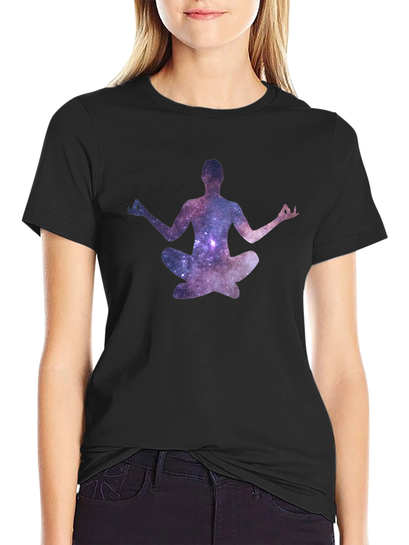 Galaxy Meditation T-Shirt - Black