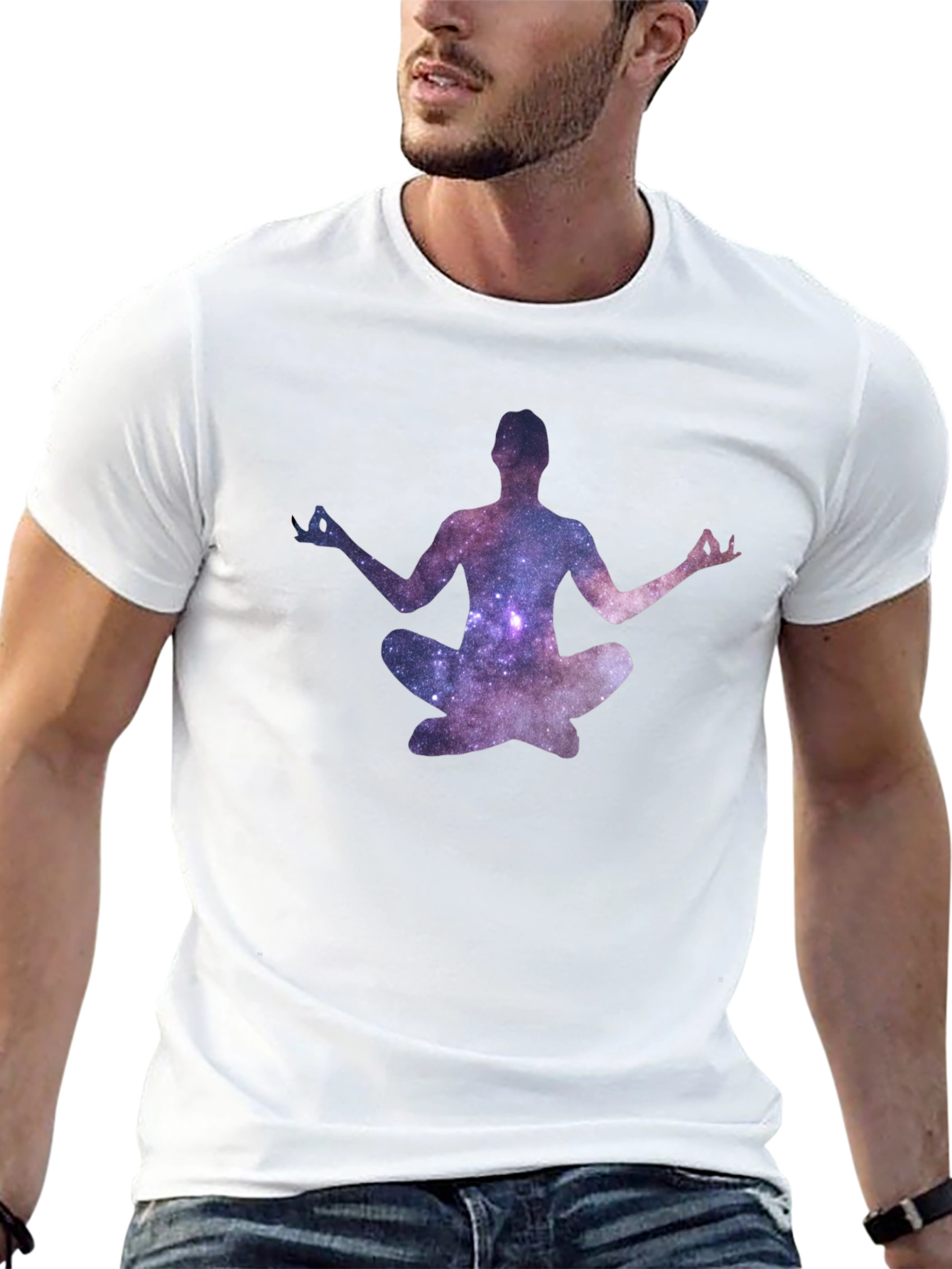 Galaxy Meditation T-Shirt - Black