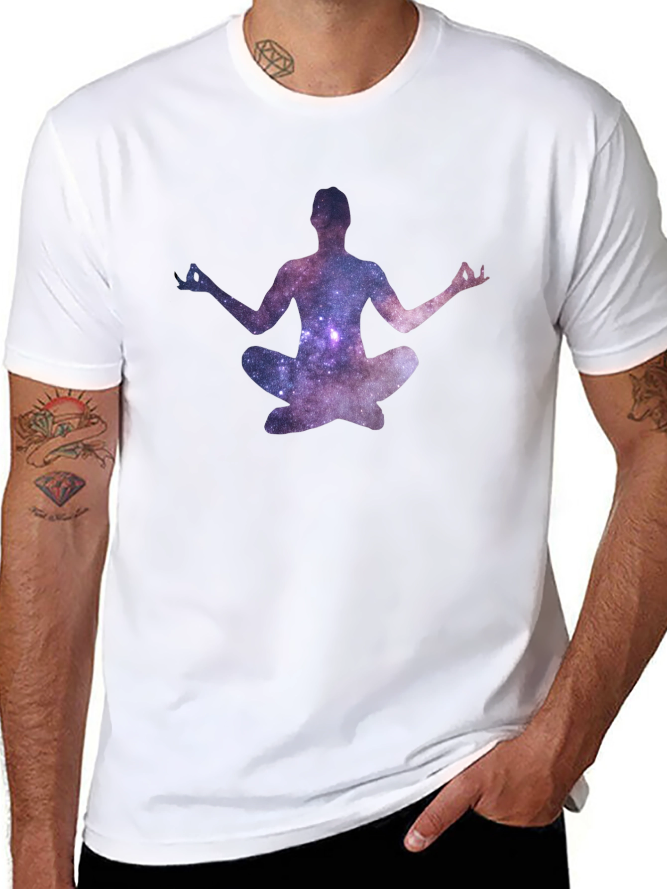 Galaxy Meditation T-Shirt - Black