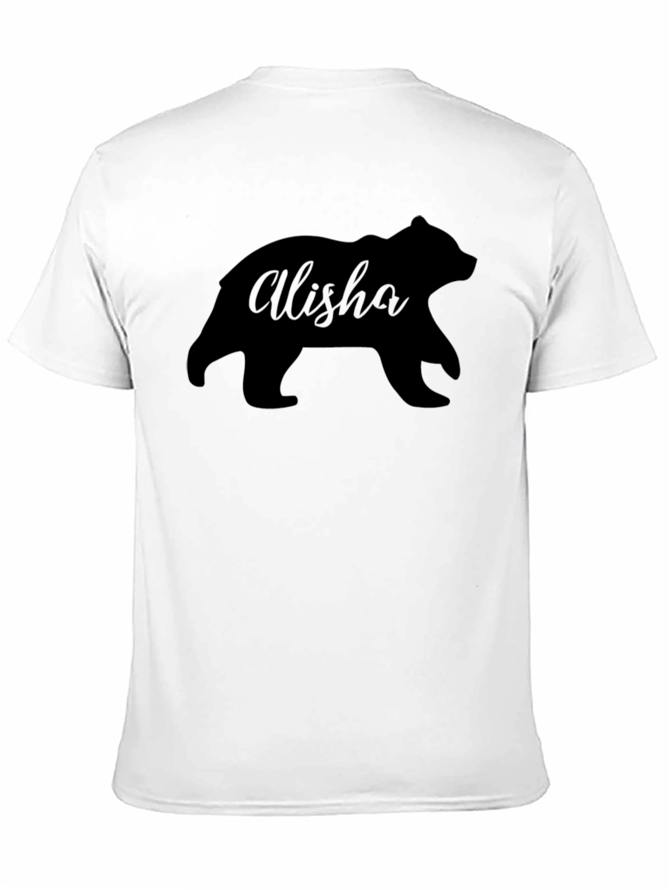 Alisha Bear Silhouette Graphic Tee - Soft Cotton Blend