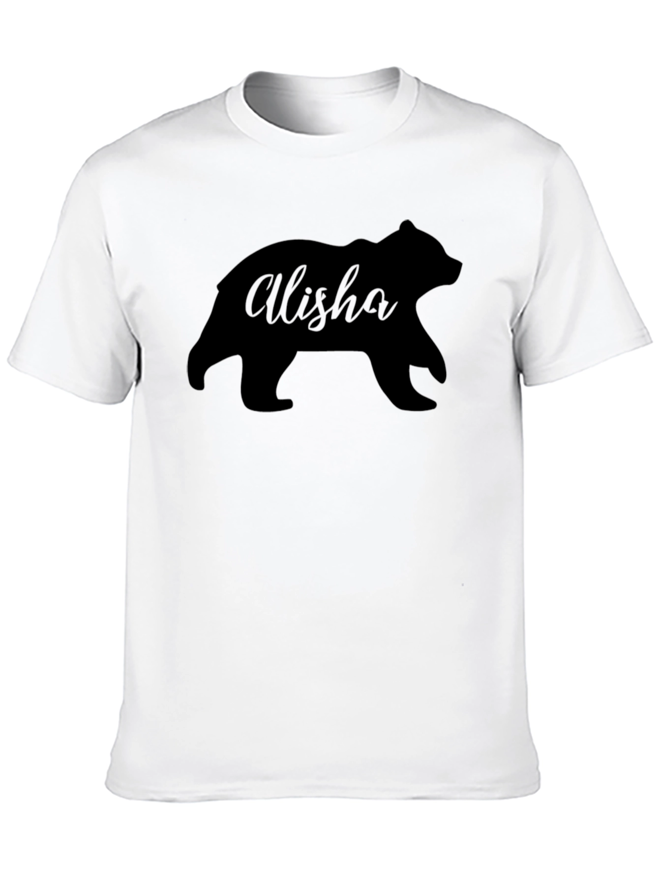 Alisha Bear Silhouette Graphic Tee - Soft Cotton Blend