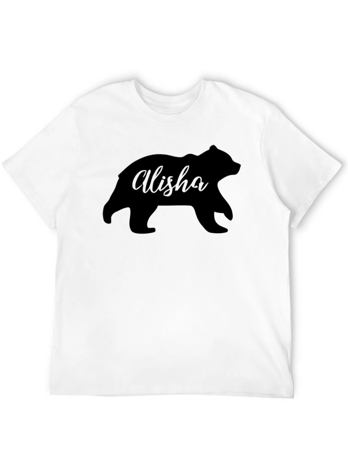 Alisha Bear Silhouette Graphic Tee - Soft Cotton Blend