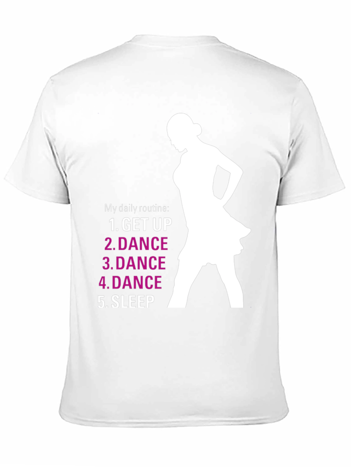 Dance Routine Graphic Tee - Black Cotton T-Shirt