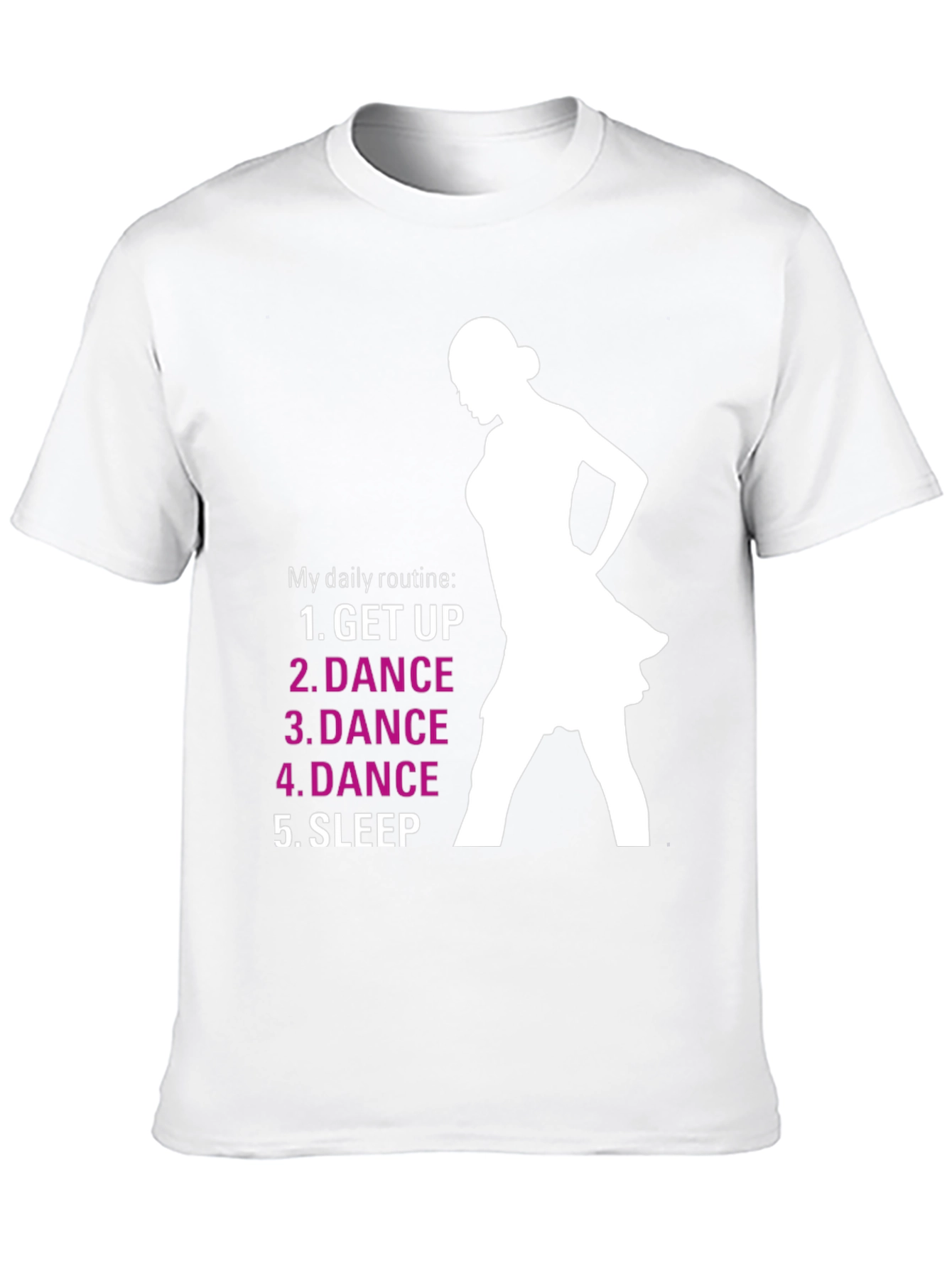 Dance Routine Graphic Tee - Black Cotton T-Shirt