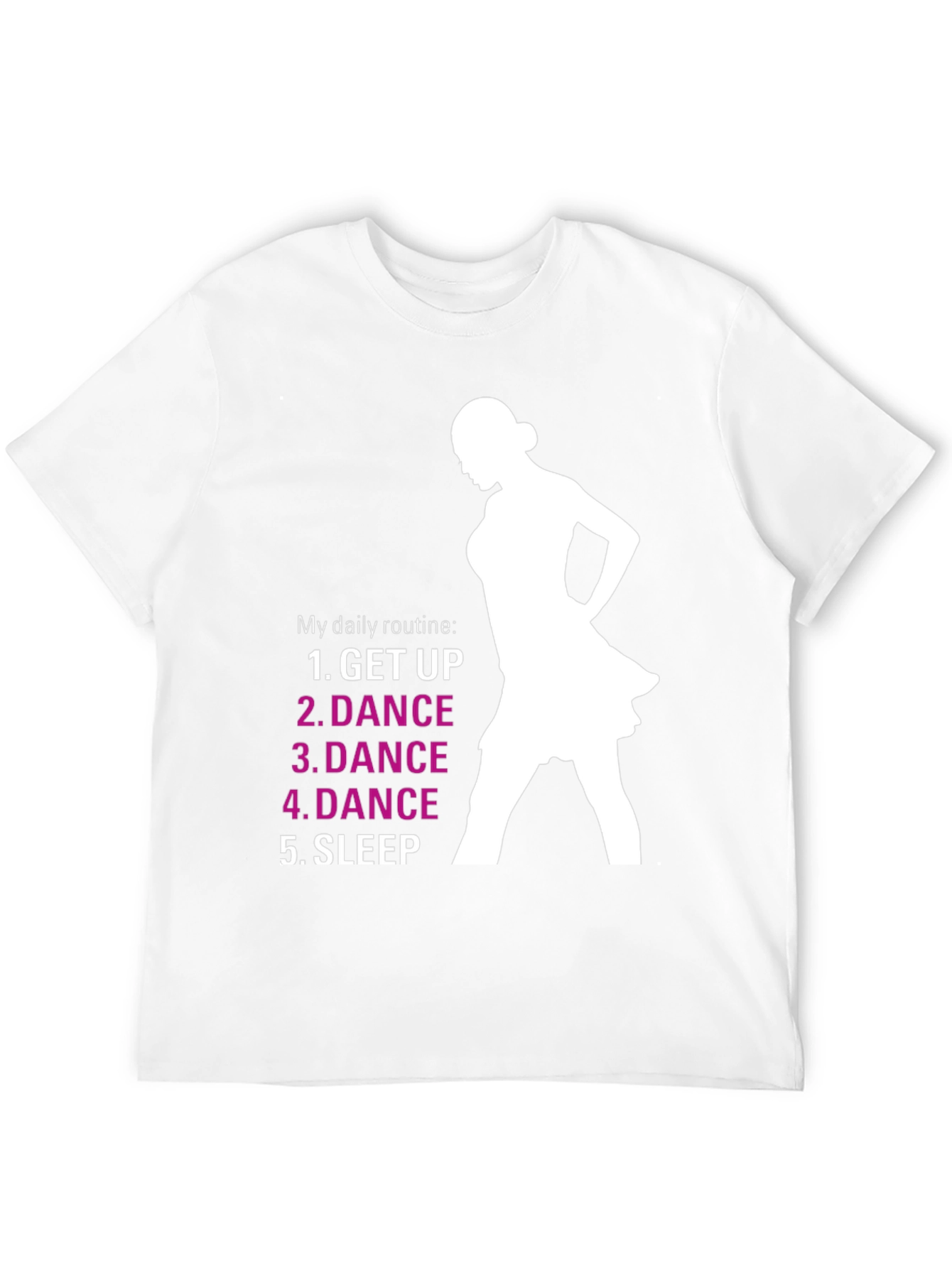 Dance Routine Graphic Tee - Black Cotton T-Shirt