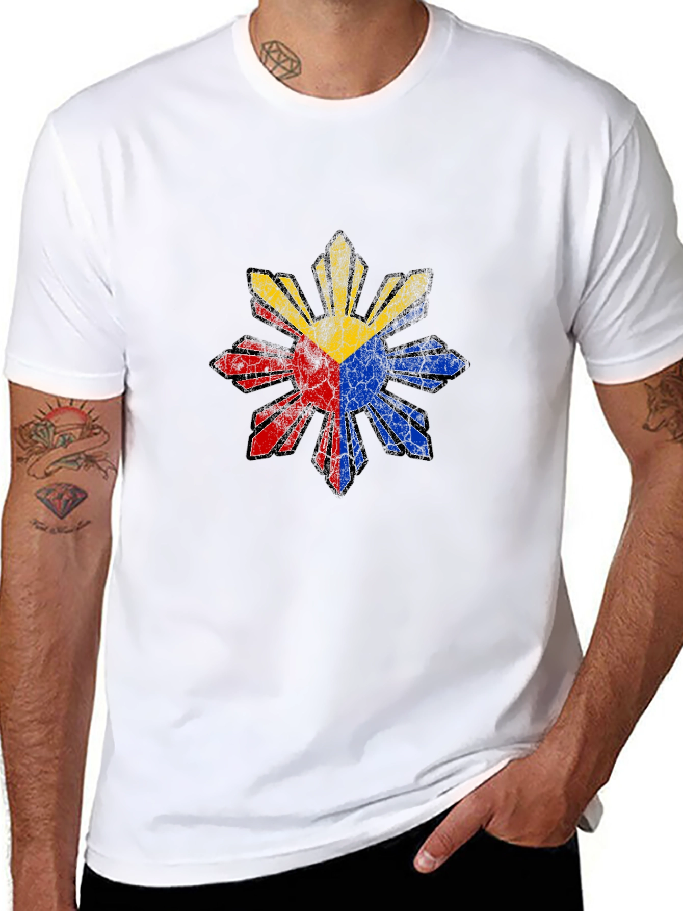 Filipino Pride T-Shirt - Sun and Stars