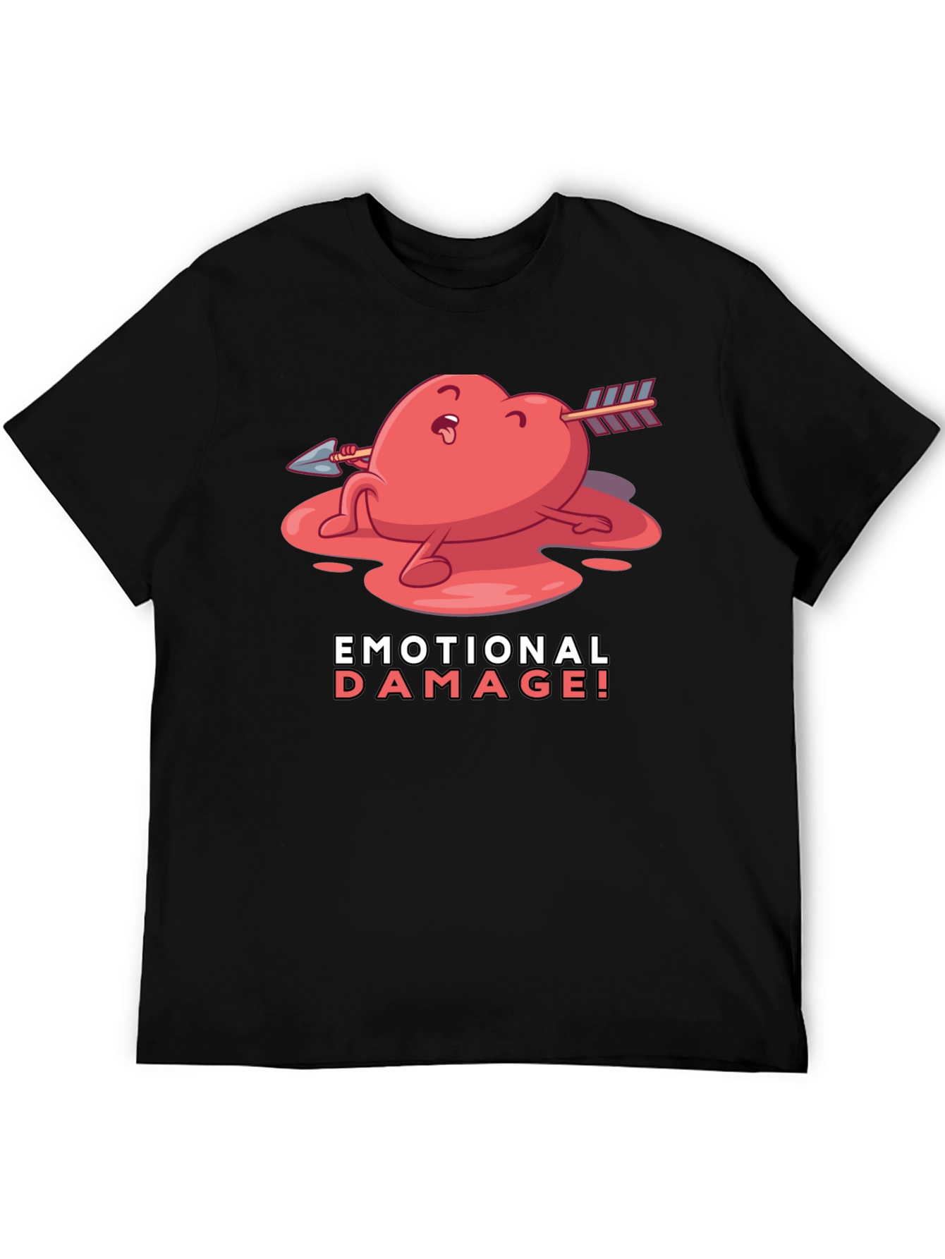 Emotional Damage Graphic T-Shirt - Black