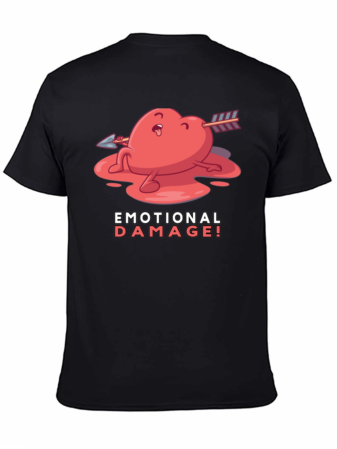 Emotional Damage Graphic T-Shirt - Black