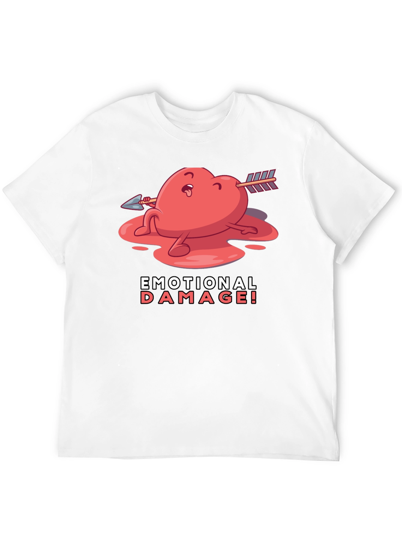 Emotional Damage Graphic T-Shirt - Black