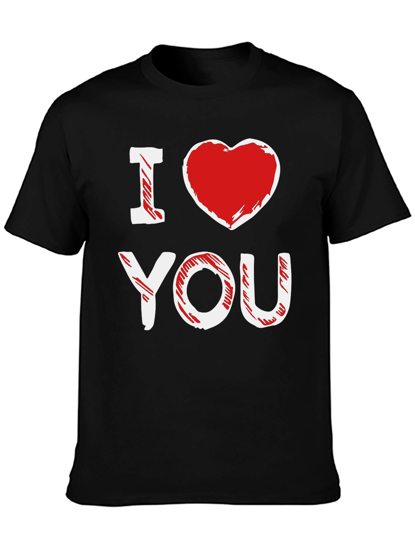 I Heart You Black Graphic Tee