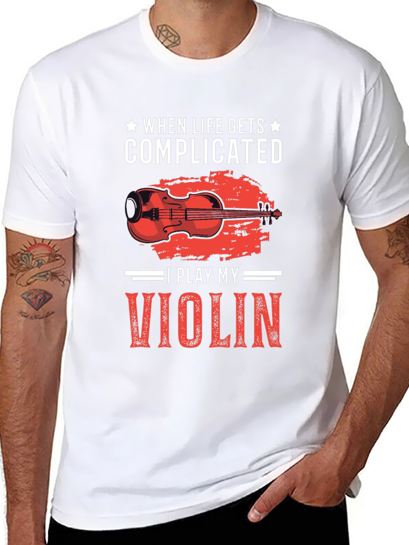 Complicated Life? Play Violin T-Shirt